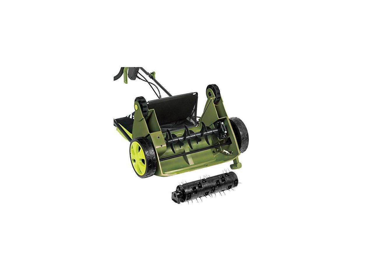 Sun Joe AJ801E Electric Lawn Dethatcher w/ Collection Bag 13 inch