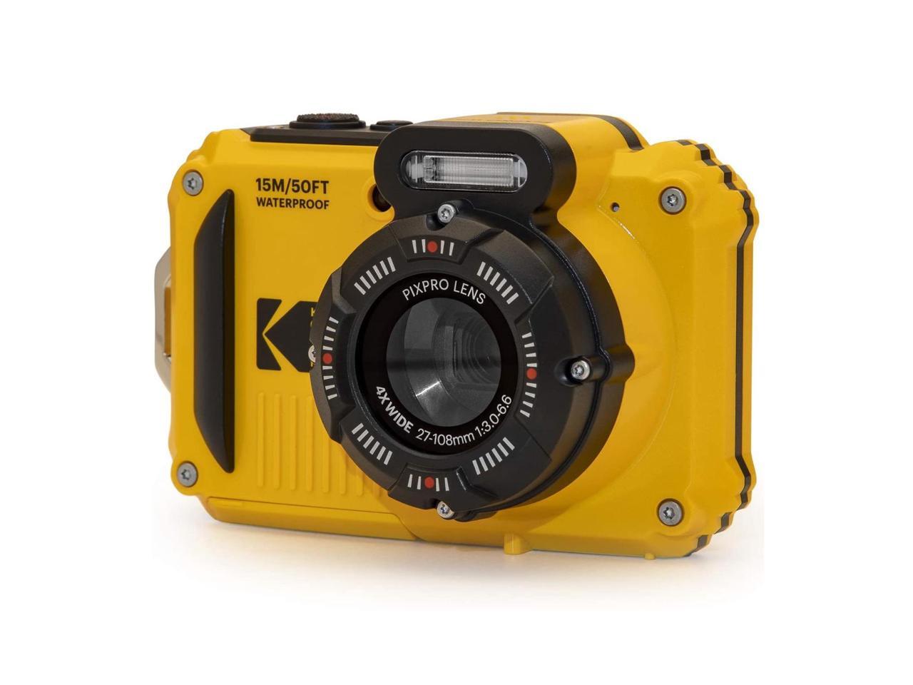 KODAK PIXPRO WPZ2 Waterproof Rugged Digital Camera, Yellow WPZ2YL