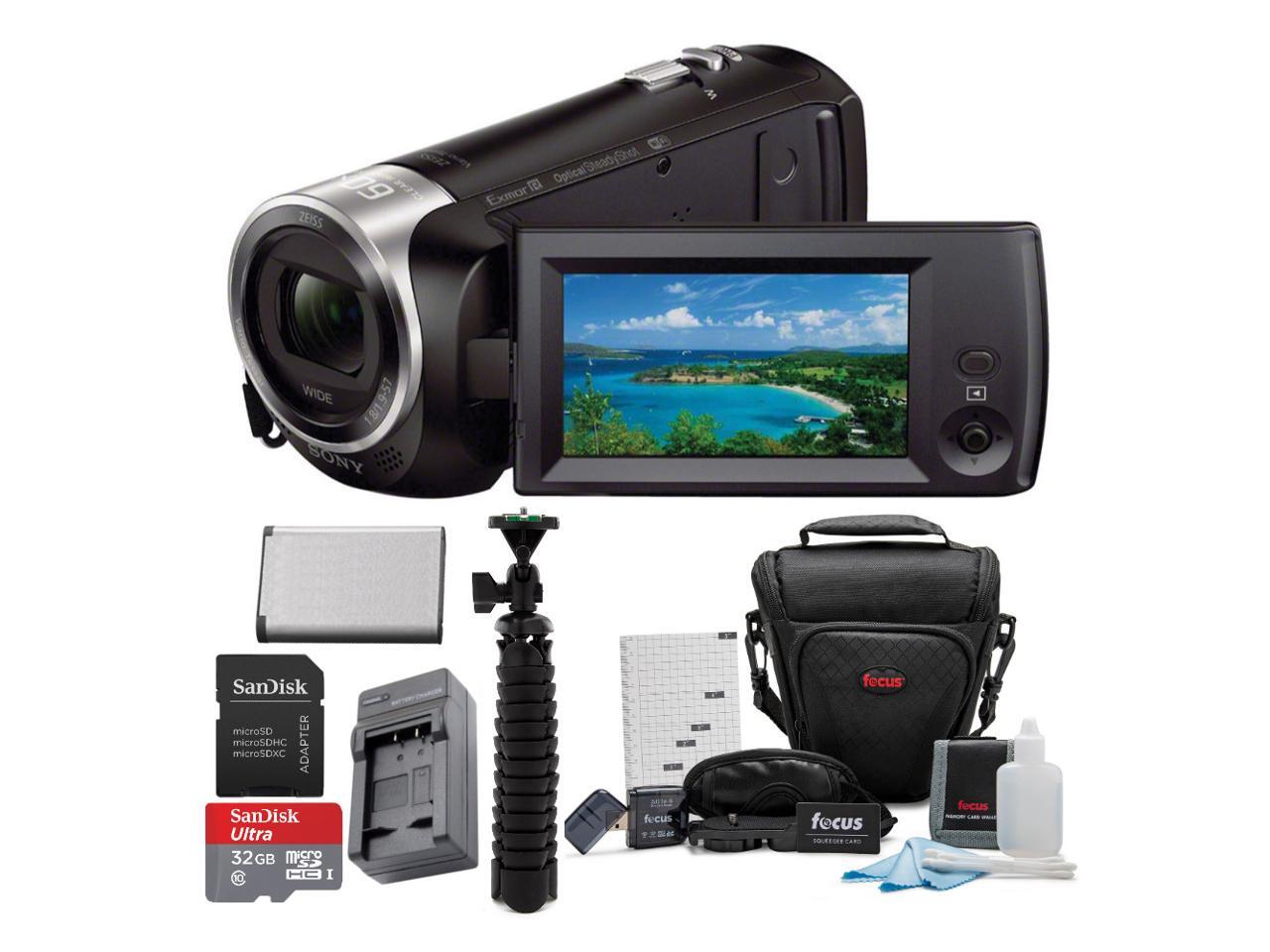 Sony HDR-CX440 Handycam Camcorder with 32GB Memory Card and Accessory