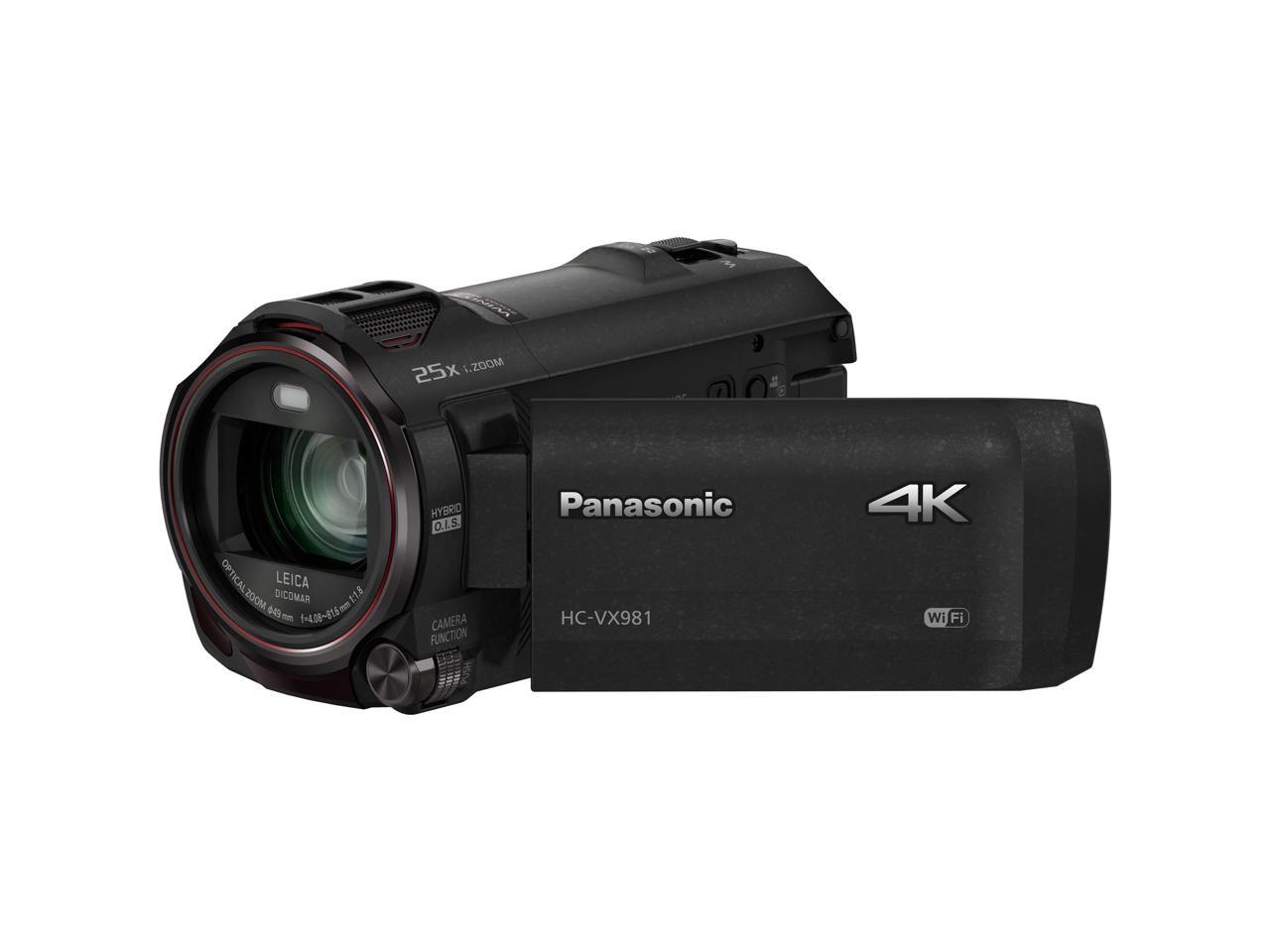 美容/健康 美容機器 Panasonic HC-VX981K 4K Ultra HD Camcorder with 4K Photo Capture, Wi-Fi