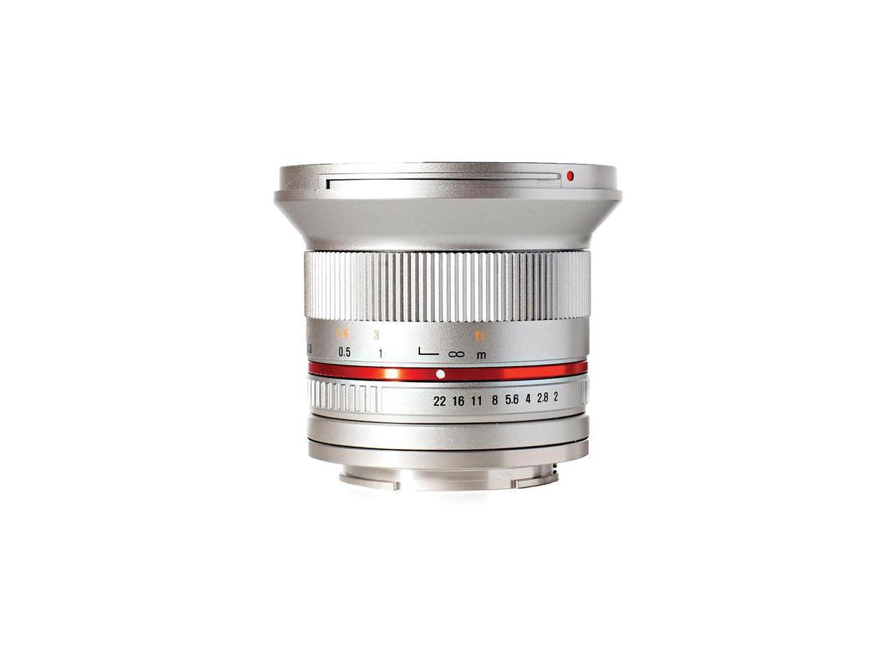 Rokinon 12mm f/2.0 Ultra Wide Angle Lens (Silver) (for Sony Alpha E