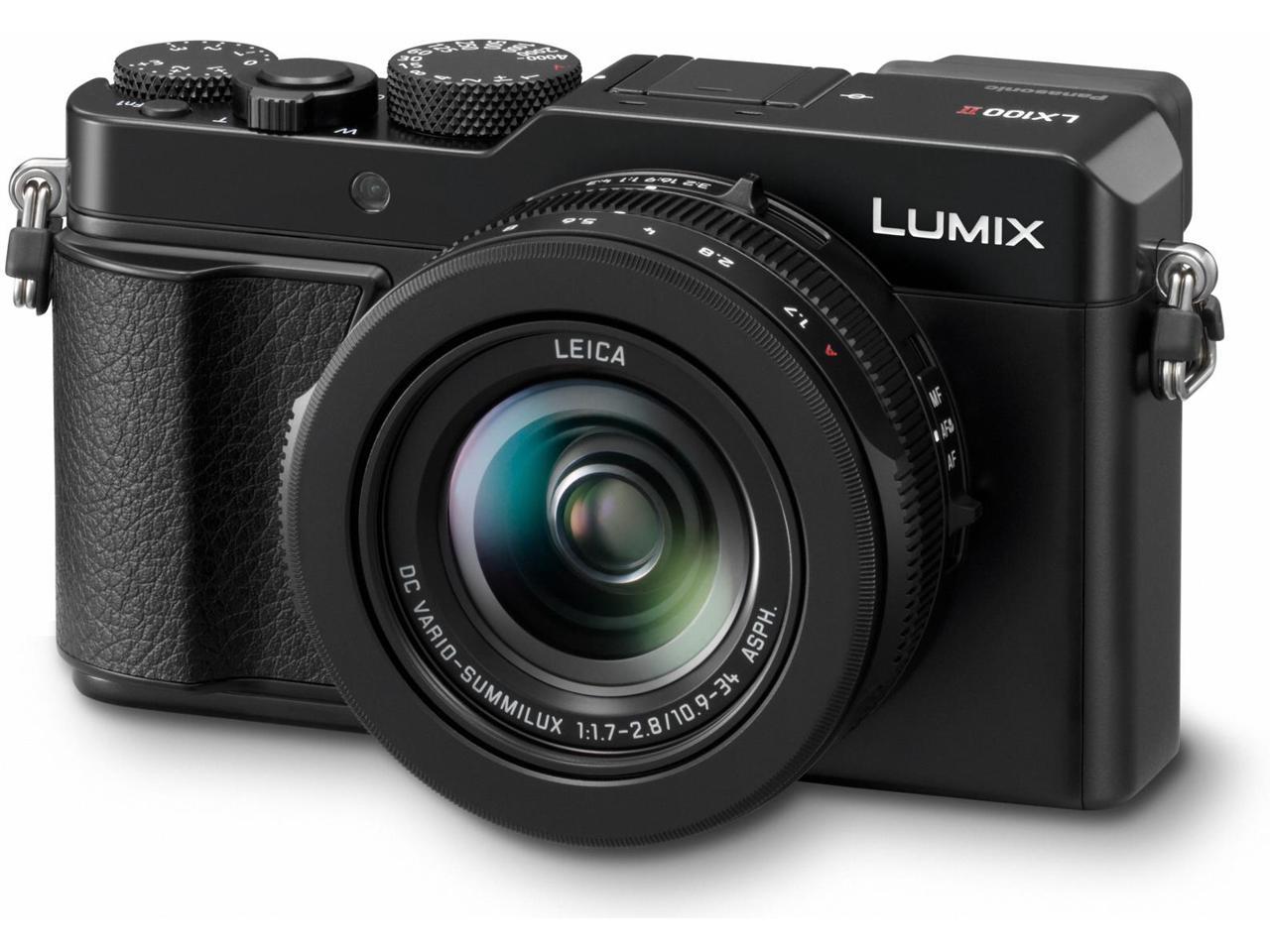 Panasonic LUMIX LX100 II Digital Camera (Black) with 2475mm LEICA DC