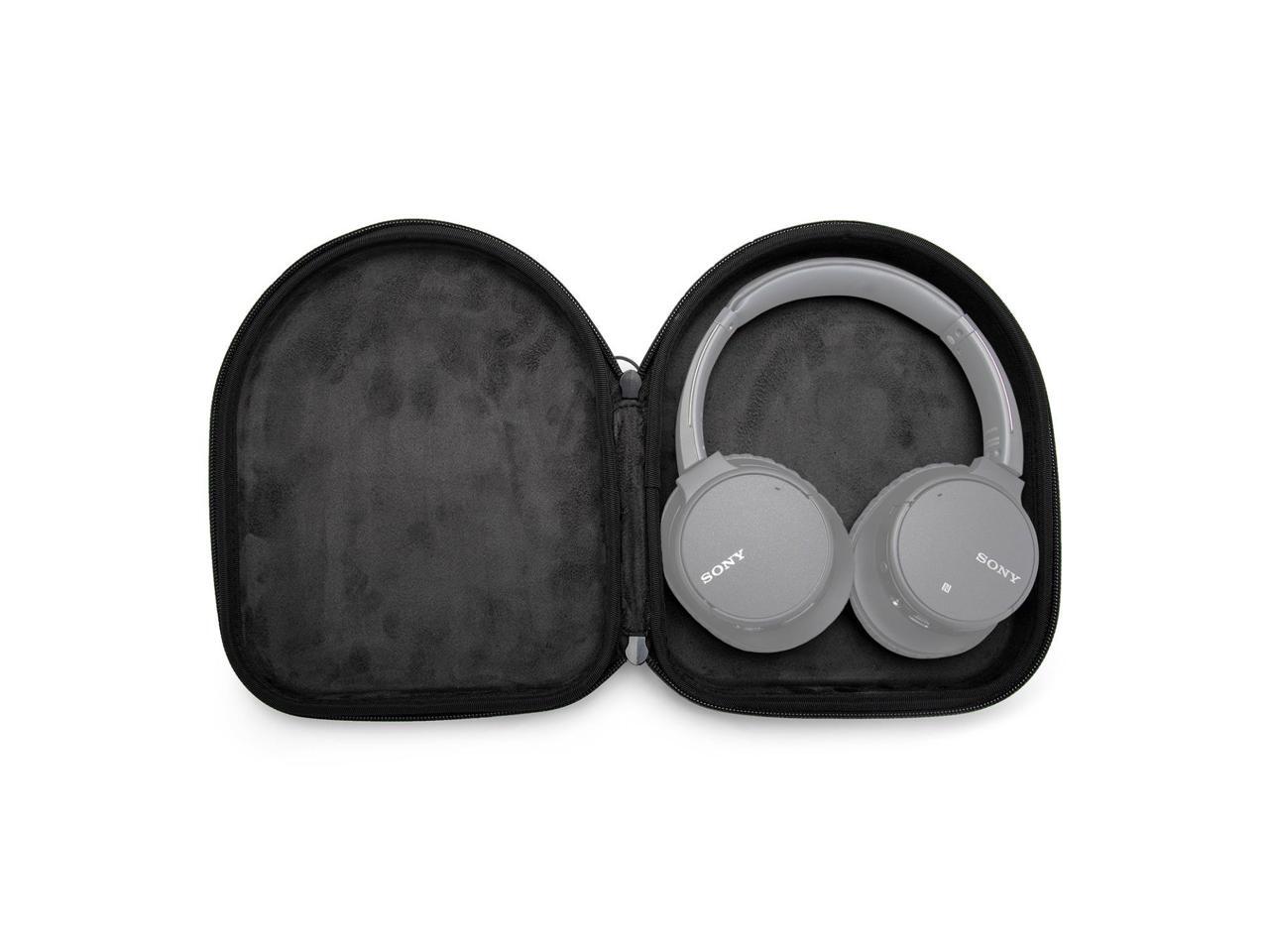 Sony WHCH510 Wireless OnEar Headphones, Black (WHCH510/B) with Hardshell Headphone Case Bundle