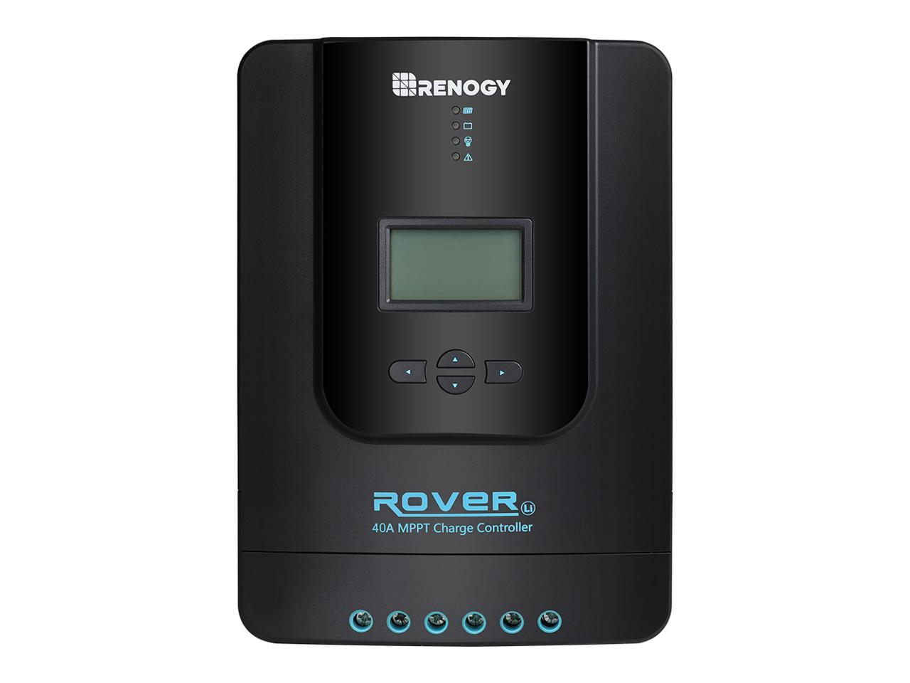 Renogy Rover PG 40Amp MPPT Solar Charge Controller 12 24 Volt Battery Regulator 