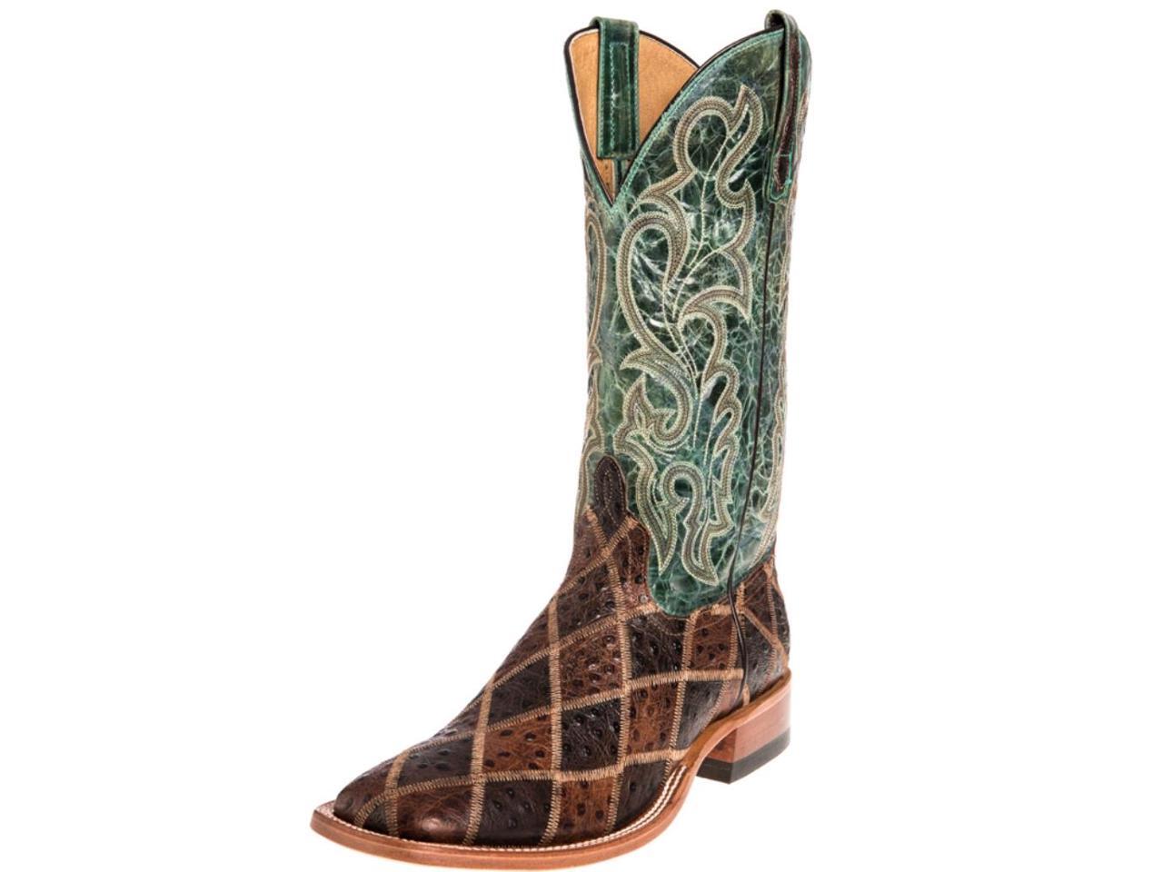 Anderson Bean Western Boots Boys Kids Patchwork Child Brown K1055