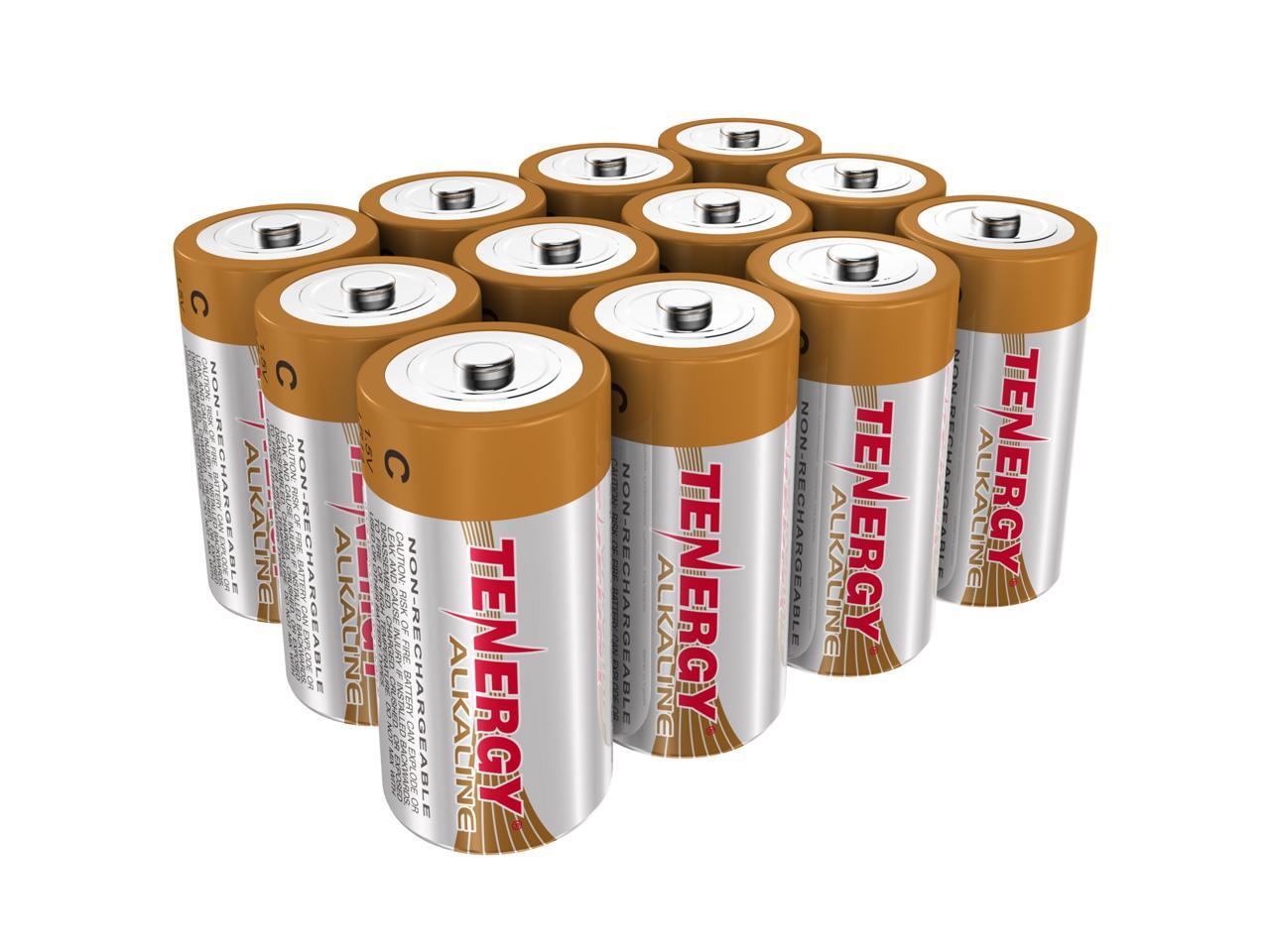 Tenergy 1.5V C Alkaline LR14 Battery, High Performance C Non