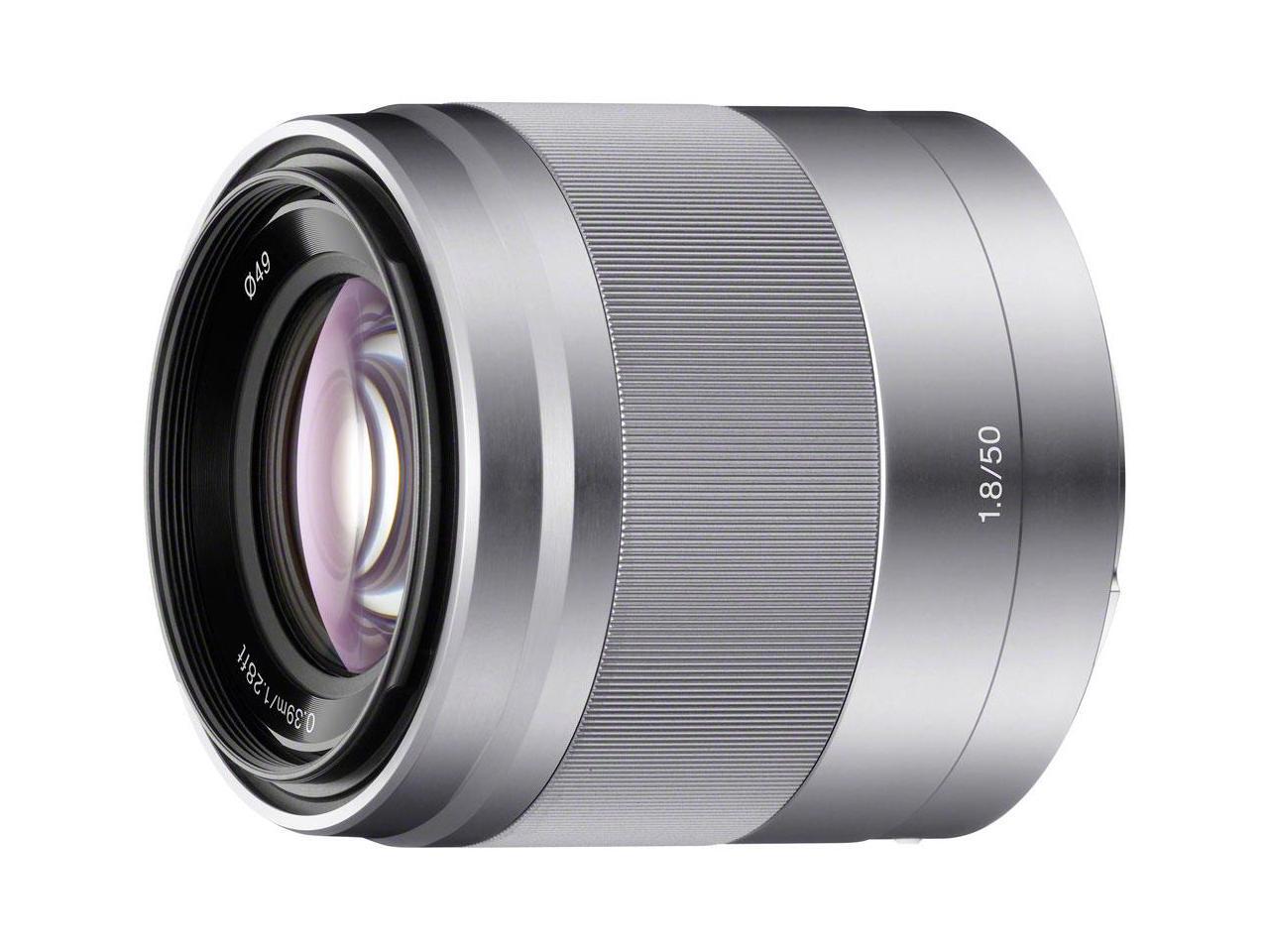 SONY SEL50F18 Compact ILC Lenses 50mm f/1.8 Lens Silver - Newegg.com