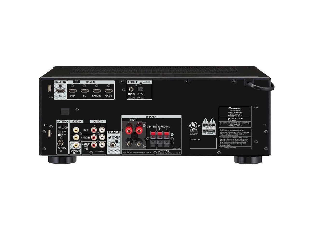 Pioneer VSX530K 5.1 Channel AV Receiver