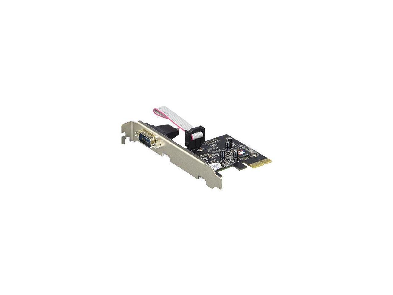 SIIG DP 1-Port RS232 Serial PCIe with 16950 UART serial adapter JJ-E01111-S1 