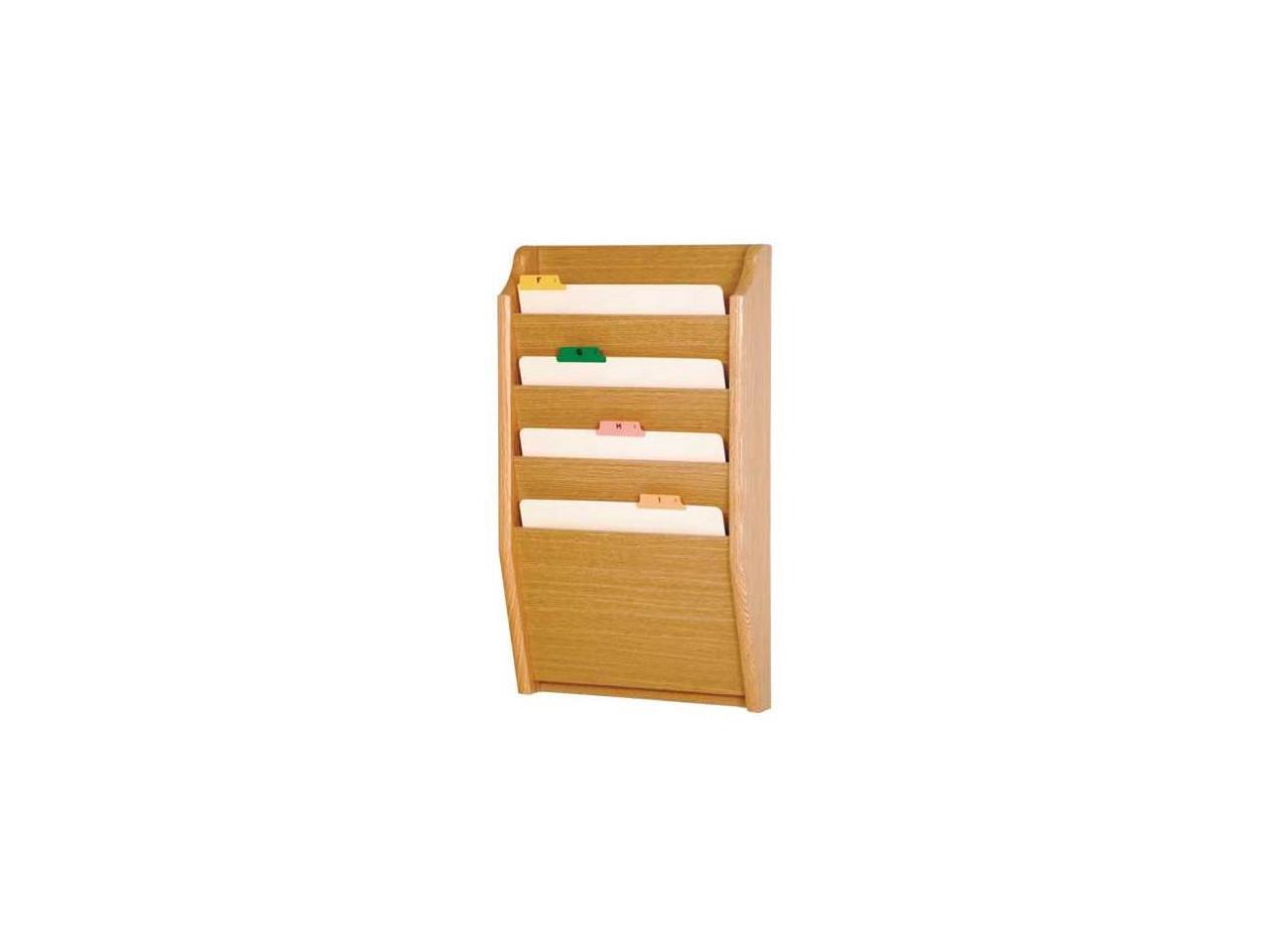 Mahogany Wooden Mallet Wooden Mallet 3 Pocket Letter Size File Holder