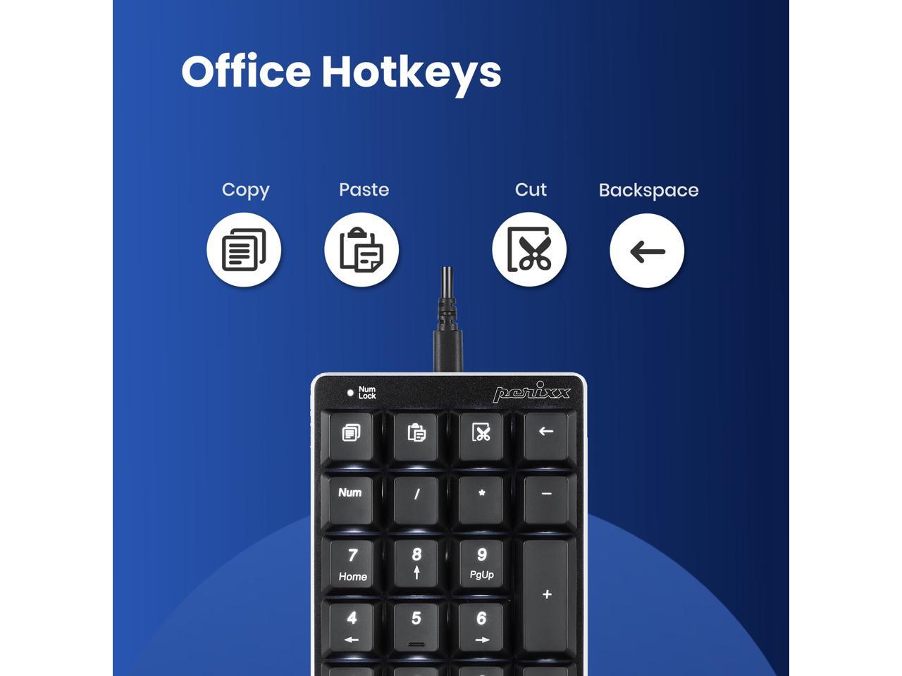 PERIPAD303 Wired USB Backlit Mechanical Numeric Keypad Kailh Brown