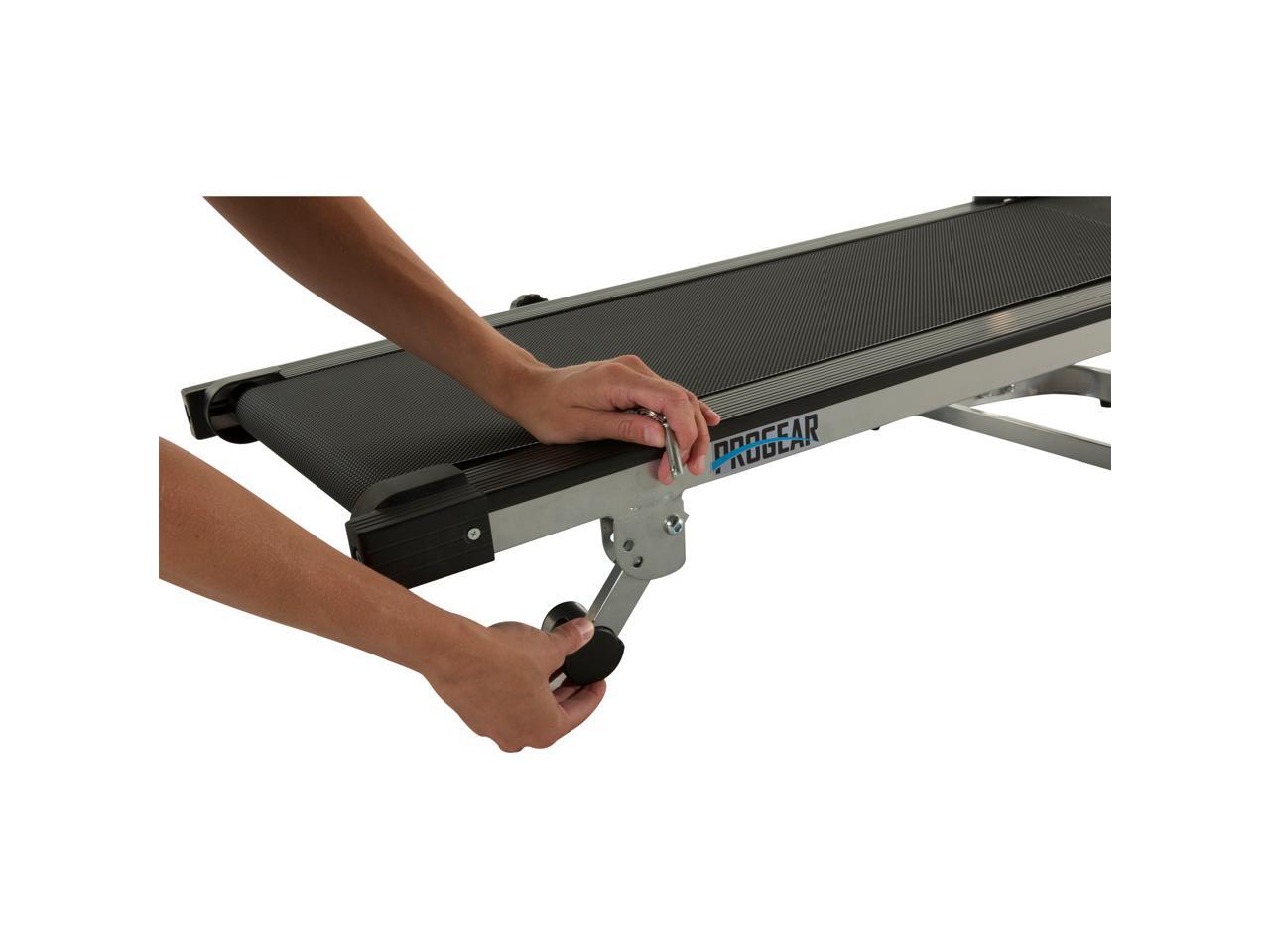 PROGEAR 190 Manual Treadmill with 2 Level Incline and Twin Flywheels