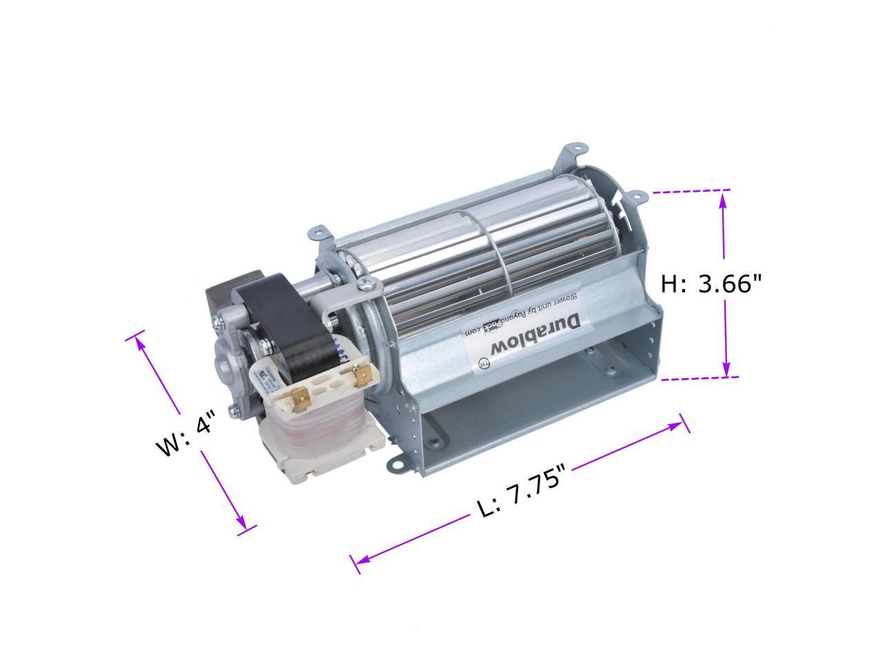 Durablow MFB005A GFK21, FK21 Replacement Fireplace Blower Fan Kit for