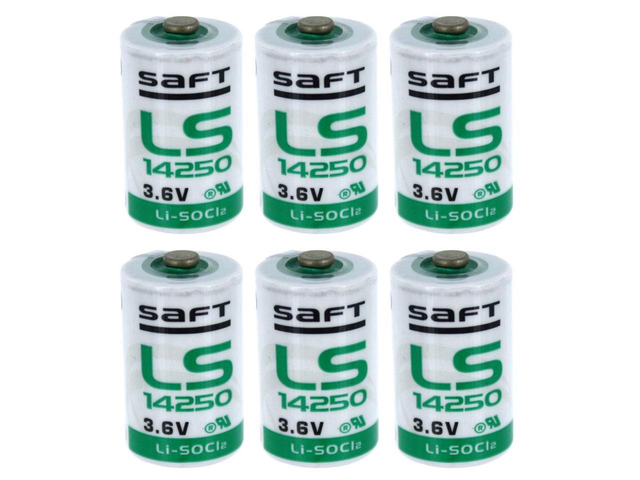 6x Saft Ls14250 12 Aa Std 36v Lithium Thionyl Chloride Battery Fast Usa Ship 4064