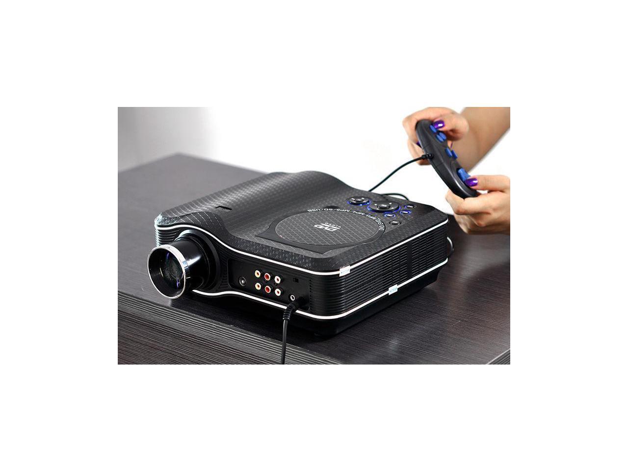 LED projector with DVD player USB Port TV & AV Inputs 800X600 30 LUMENS 1001 Contrast display