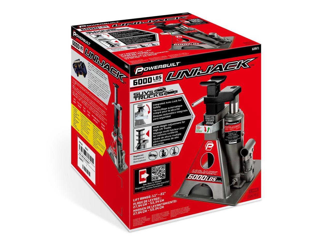 Powerbuilt 3 Ton UniJack Combination Bottle Jack / Jackstand in One