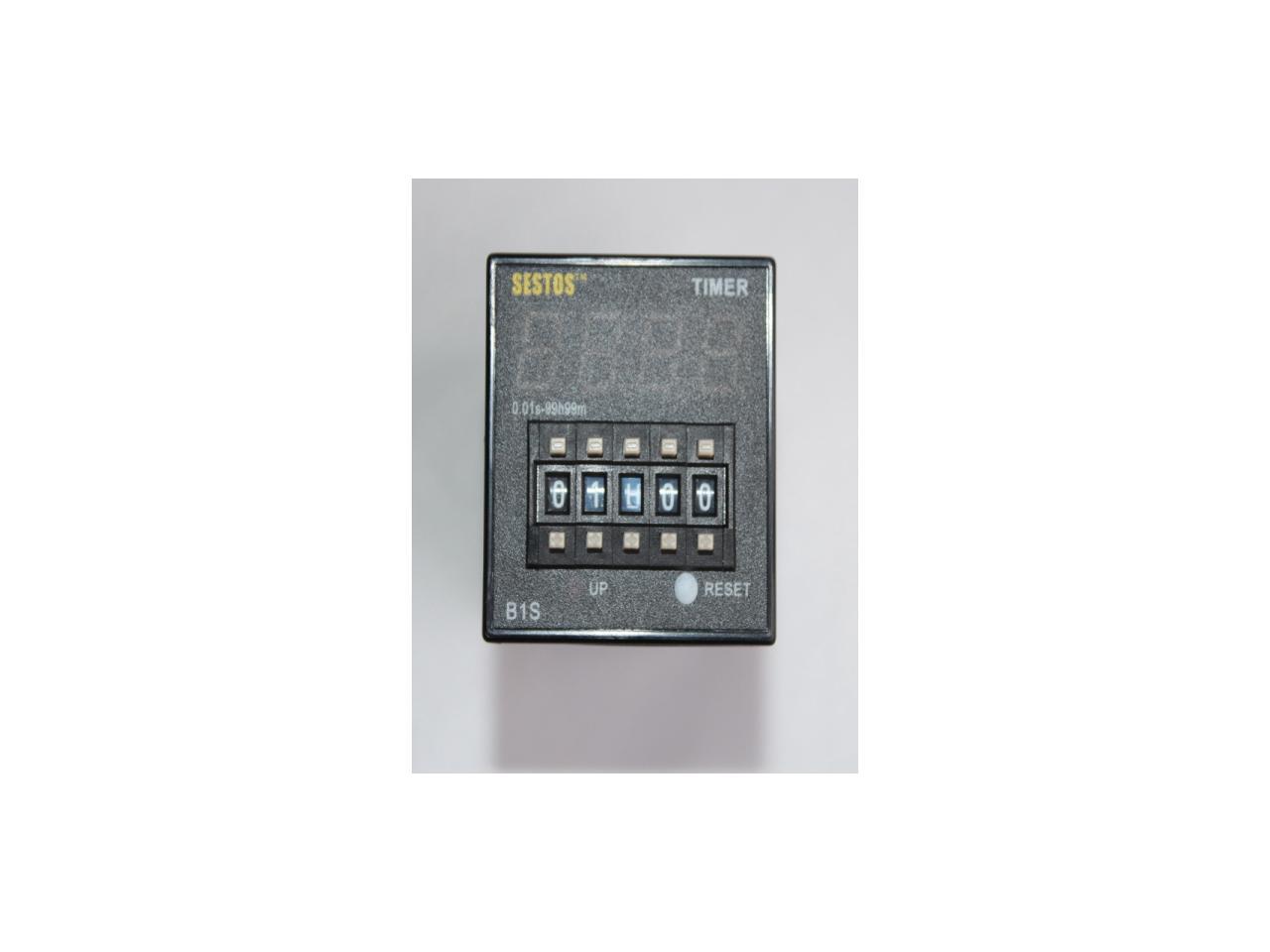 Sestos Coded Switch Digital Timer with Omron Relay Output 220V time count second 