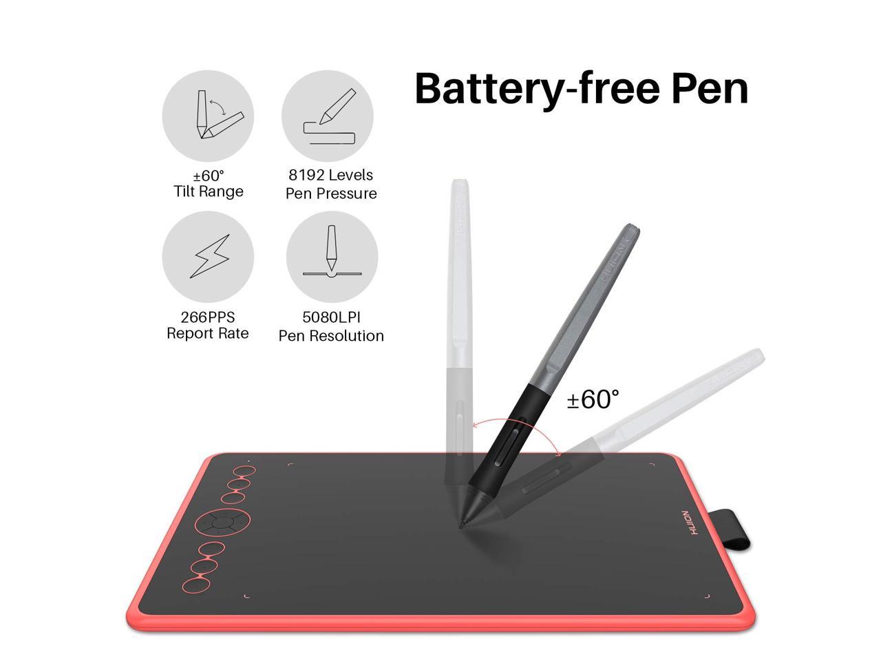 Huion Inspiroy Ink H320M Graphics Drawing Tablet 10 x 6 Inch Dual