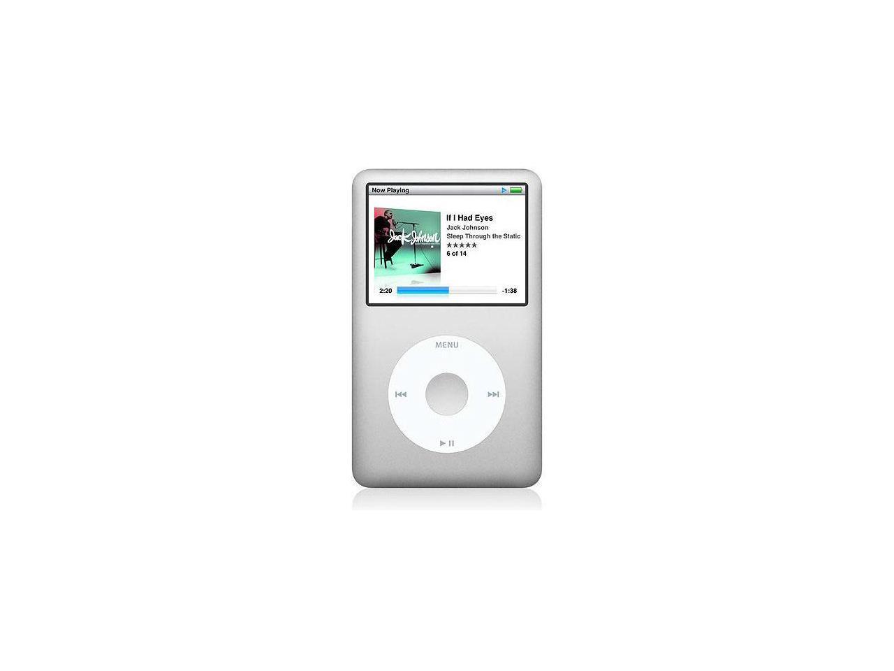 Refurbished Ipod Classic 6th Generation Silver 120gb Good Newegg Com