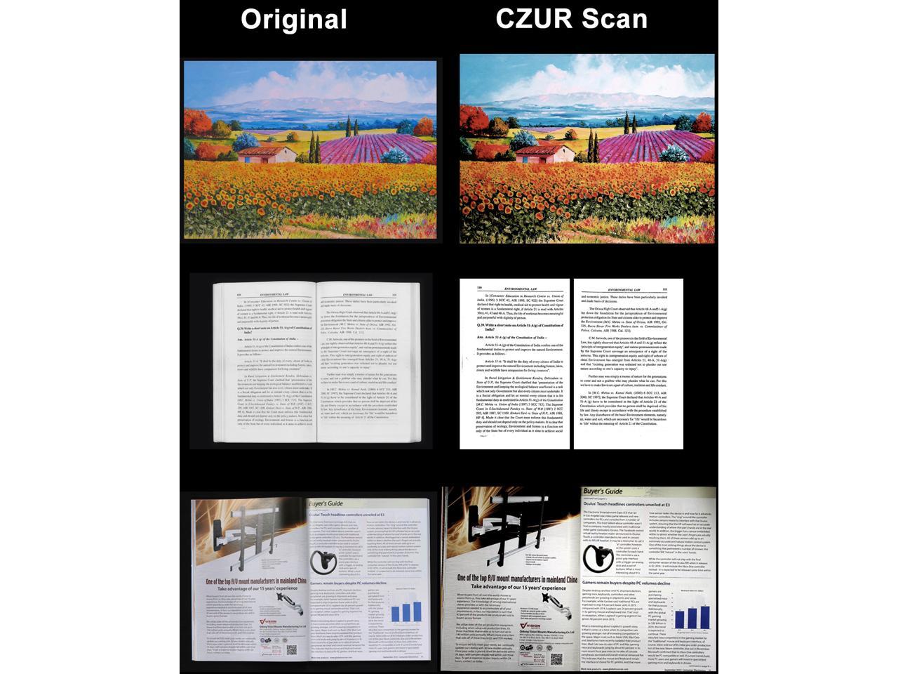 czur et16 plus czur book & document scanner with smart ocr for mac and windows
