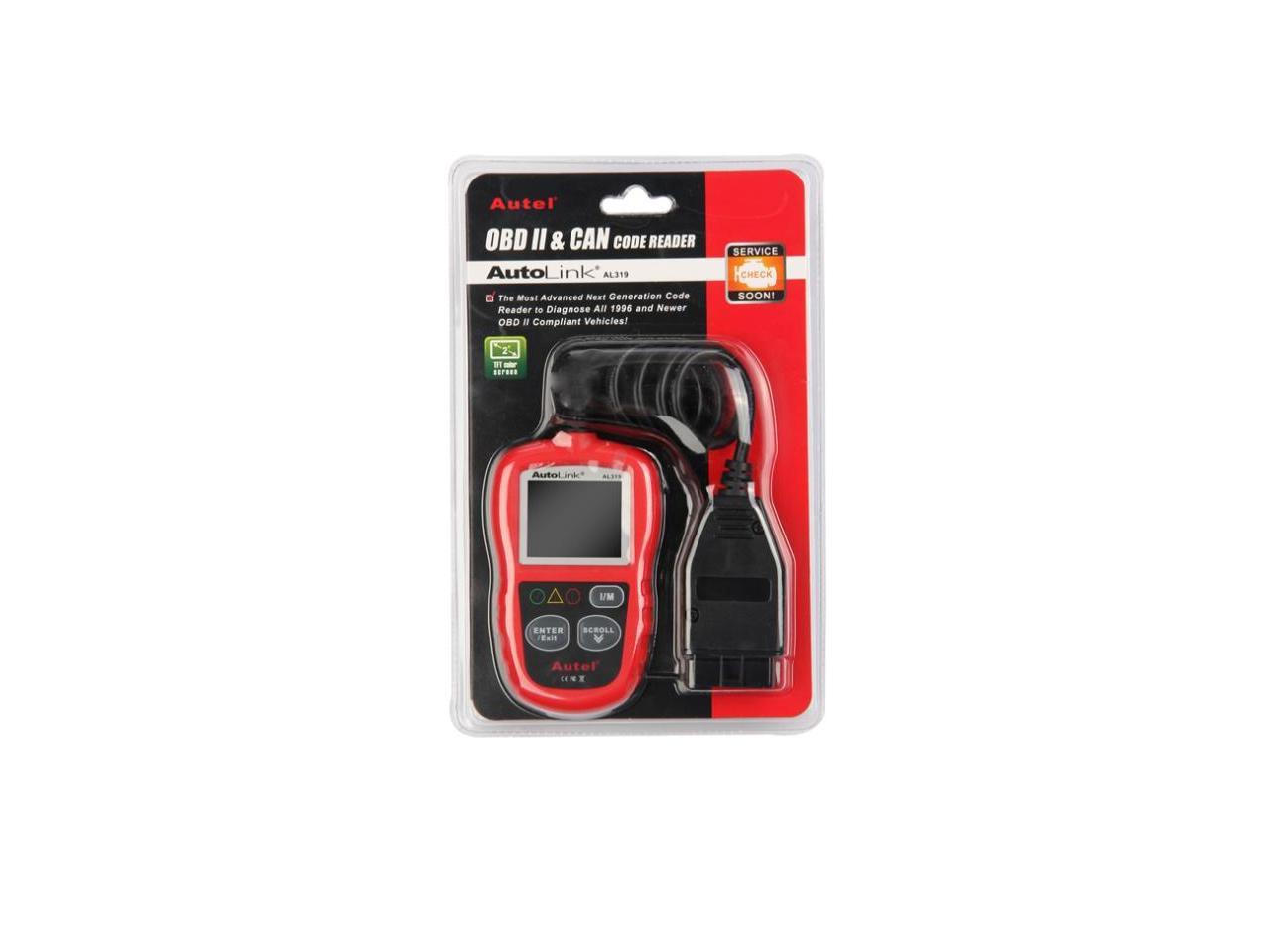 Autel Autolink Al319 Obd Ii Can Auto Code Reader Newegg Com