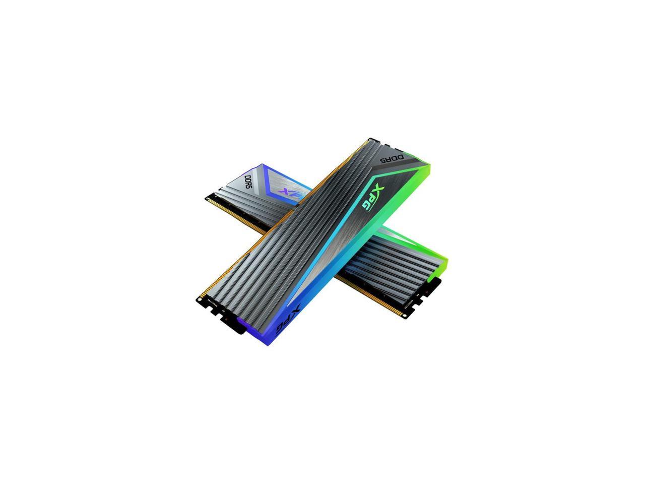 ＡＤＡＴＡ　Ｔｅｃｈｎｏｌｏｇｙ XPG CASTER RGB GRAY DDR5-6400MHz U-DIMM 32GB×2 RGB DUAL COLOR BOX 取り寄せ商品