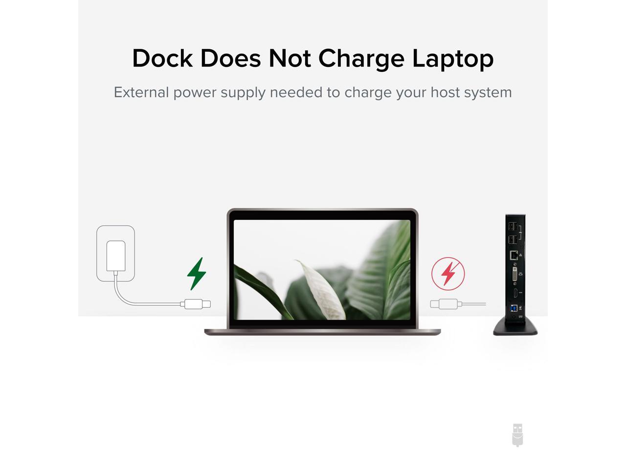 Plugable USB 3.0 Universal Laptop Docking Station Dual Monitor for