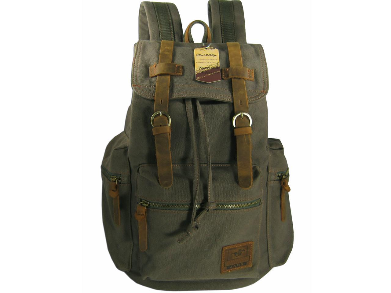 canvas hiking backpack