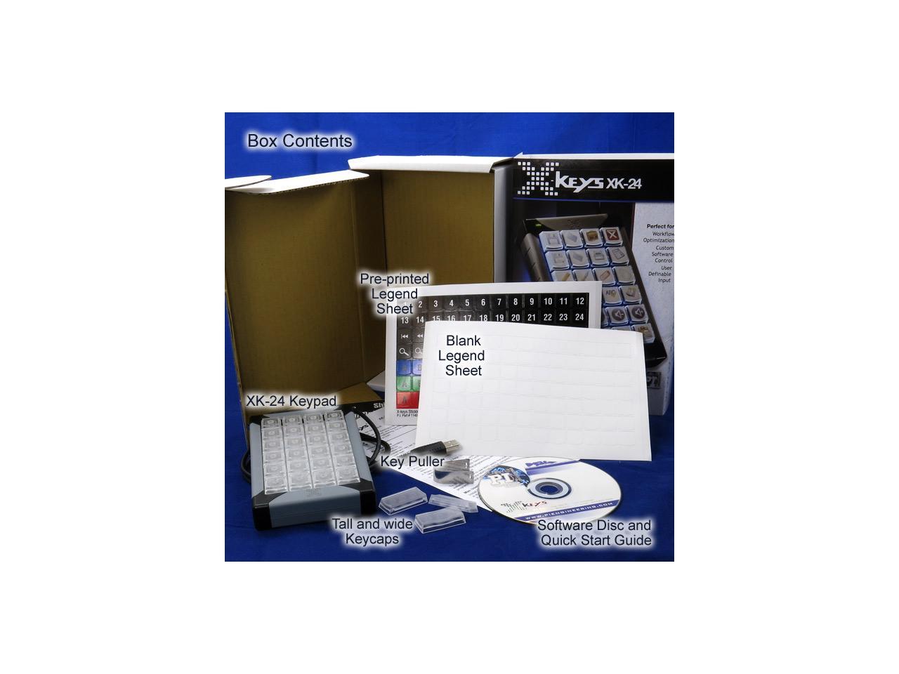 X Keys Xk 24 Programmable Usb Keypad Newegg Com