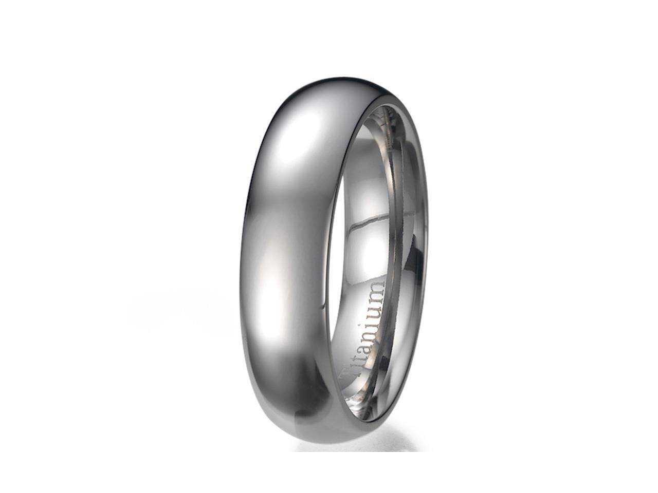 plain titanium ring
