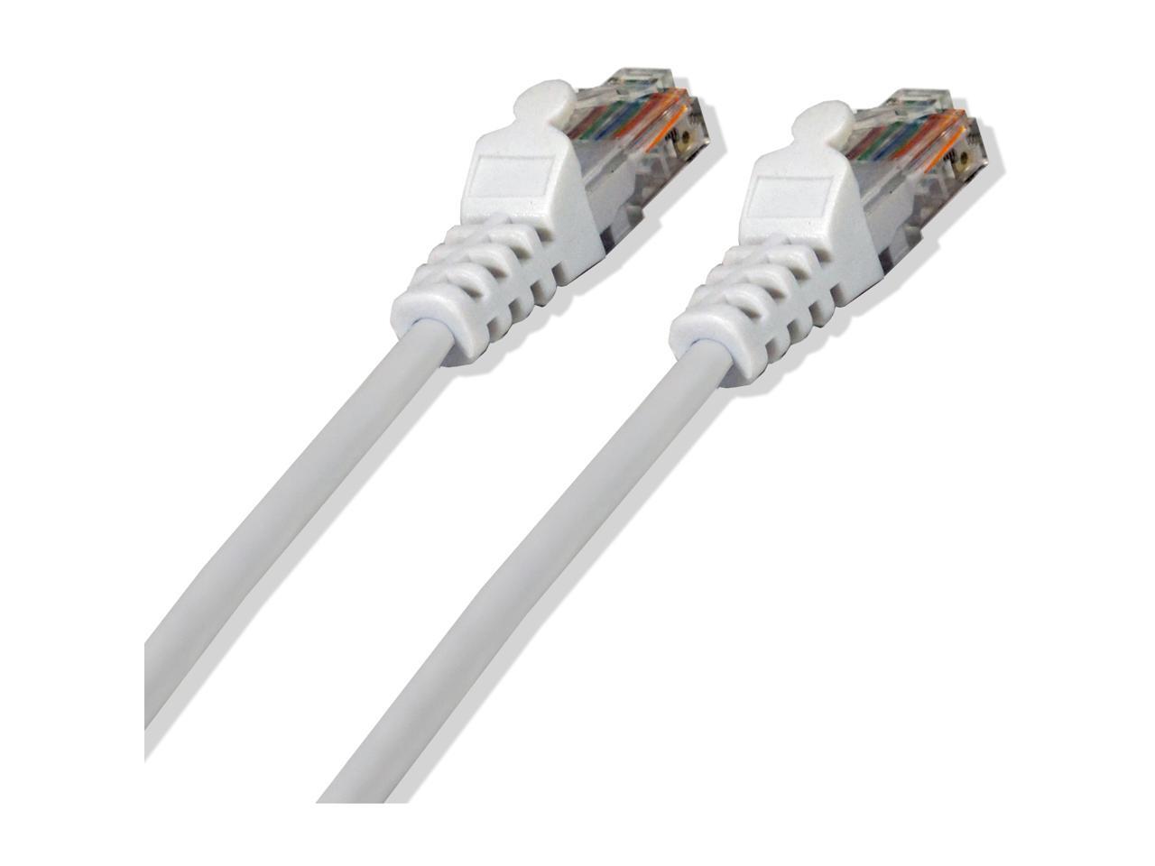 CAT5E White Network 10' Feet 24 AWG Patch Cable RJ45 LAN Wire