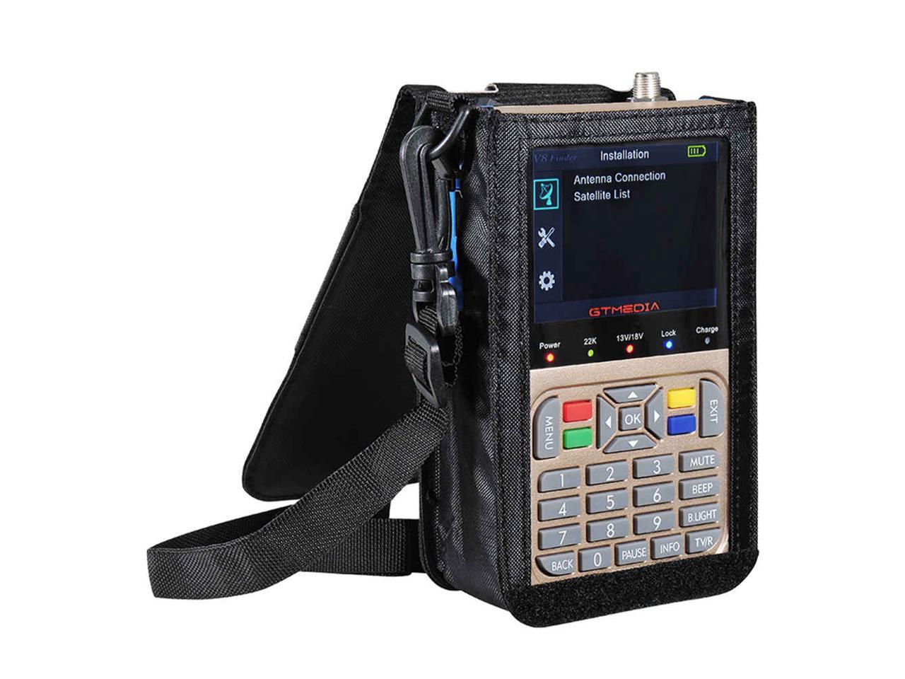 GTMedia V8 Finder Meter 1080P DVB-S2//S2X HD Signal Finder MPEG-4 3.5/" LCD V-73HD