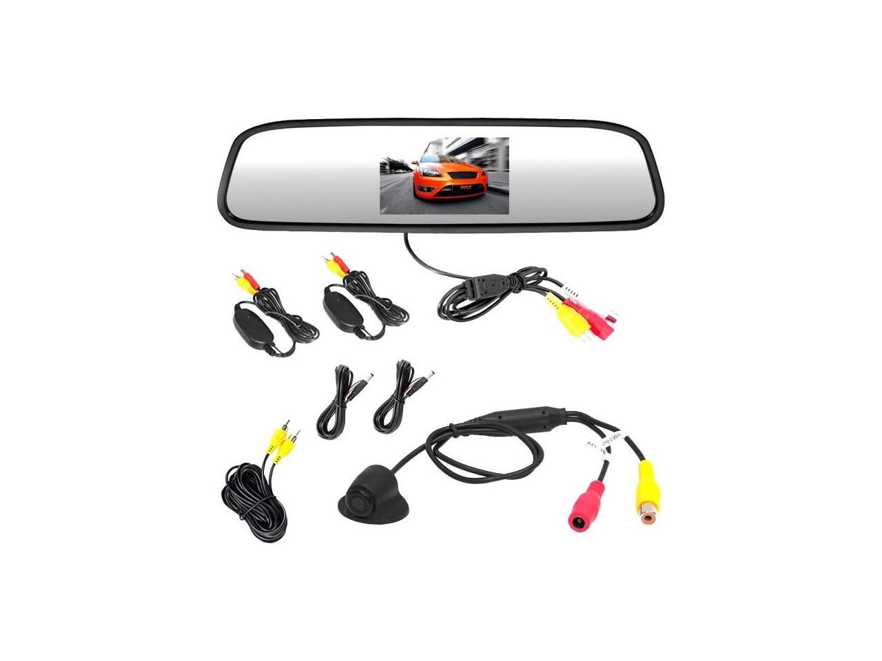 Pyle Wireless Rear View Mirror Backup Camera Parking Assist System