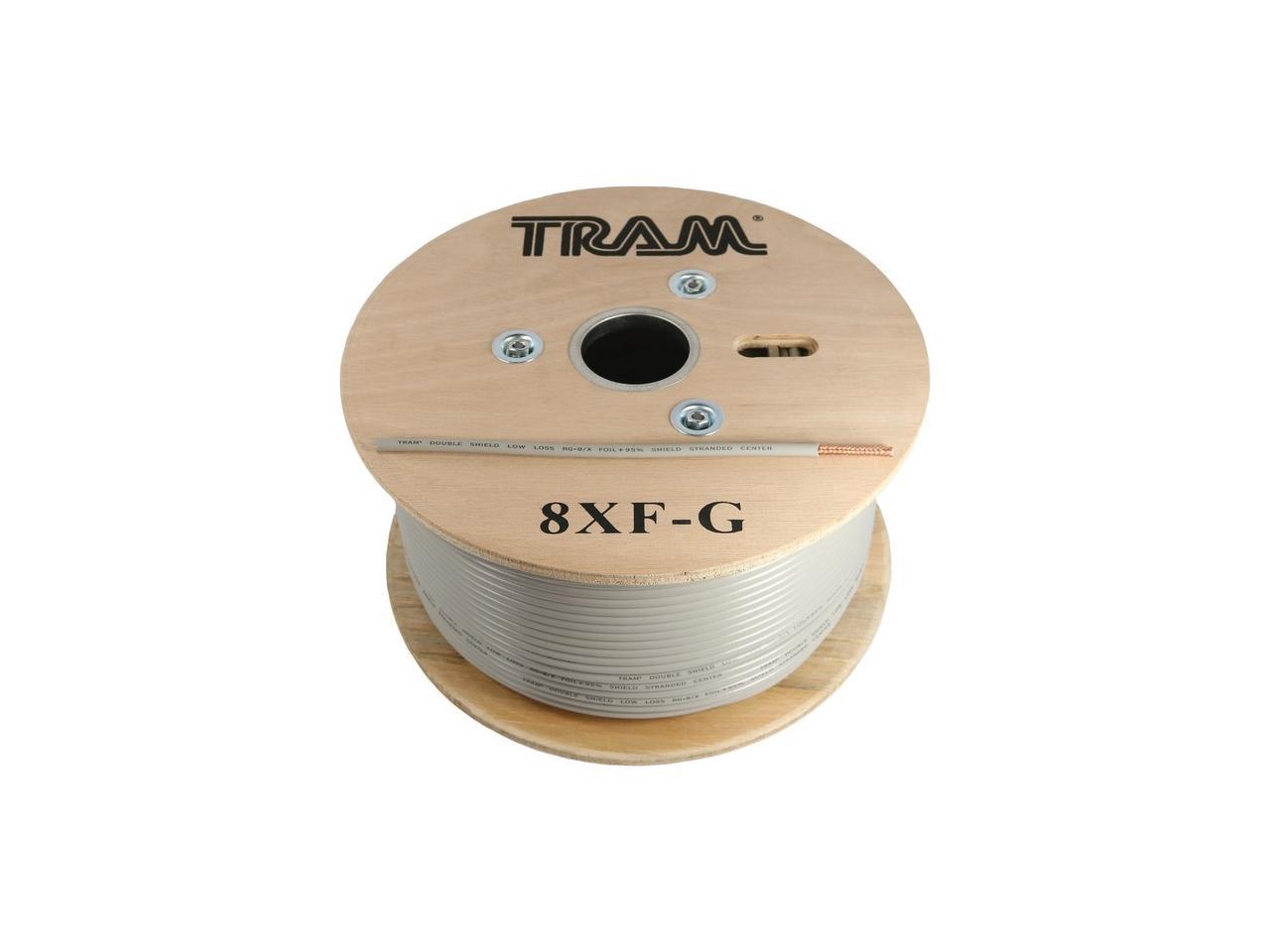 Tram 8xf G Tramr 8xf G Rg8x 500ft Roll Tramflex Double Shield Coaxial Cable With Gray 7944