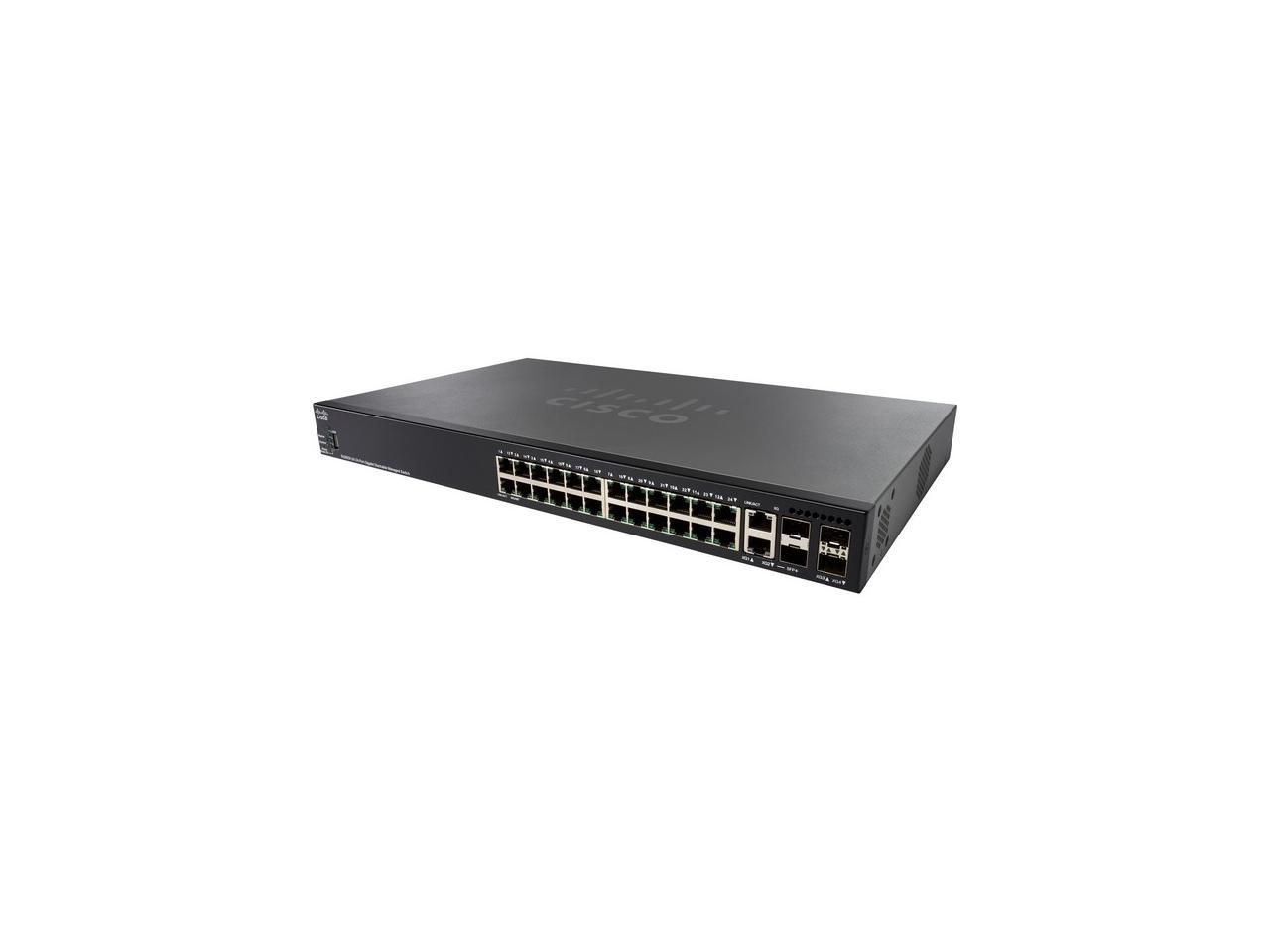 Cisco SG350X-24-K9-NA Layer 3 Switch - 24 Ports Manageable - Newegg.com