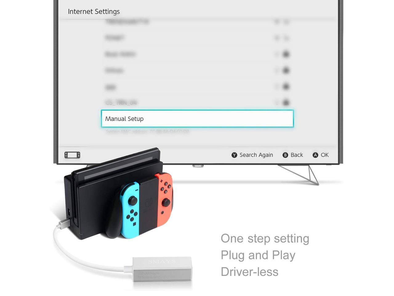 Nintendo Switch LAN Adapter, Wii Wii U Adapter Wired