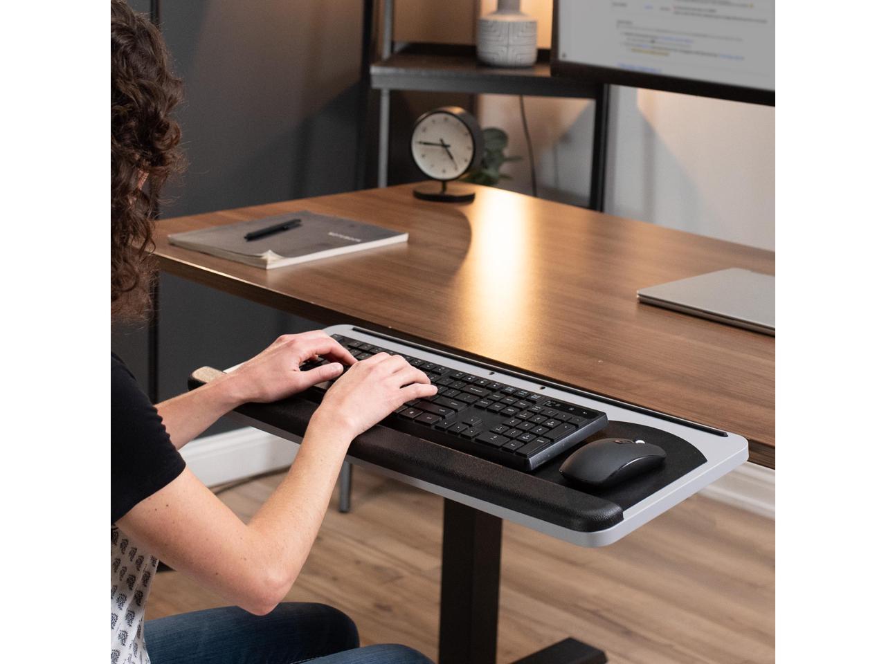 vivo adjustable computer keyboard and mouse platform tray