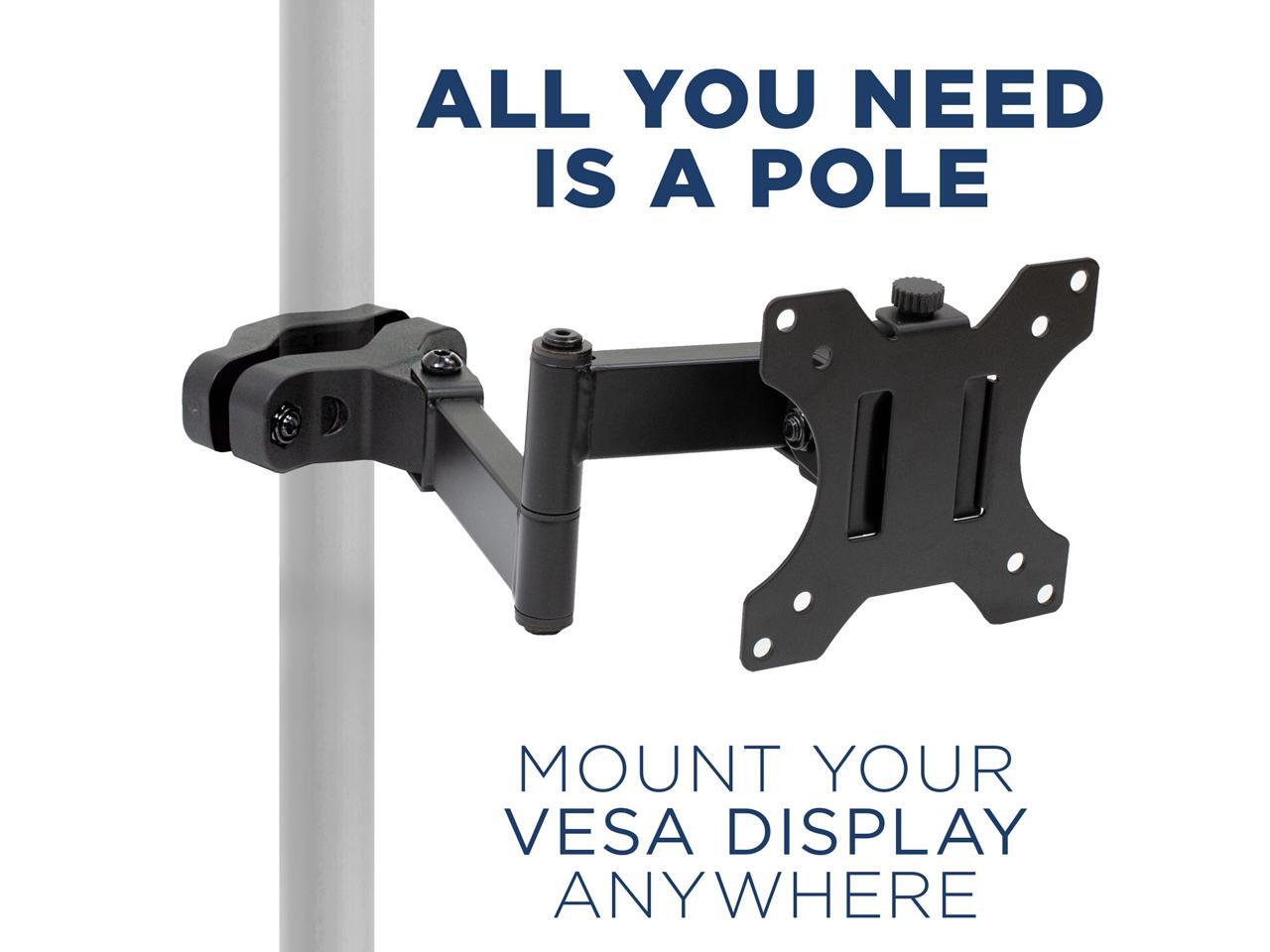 Mount It Universal VESA Pole Mount With Articulating Arm Fits 17 To mount-it-universal-vesa-pole-mount-with-articulating-arm-fits-17-to