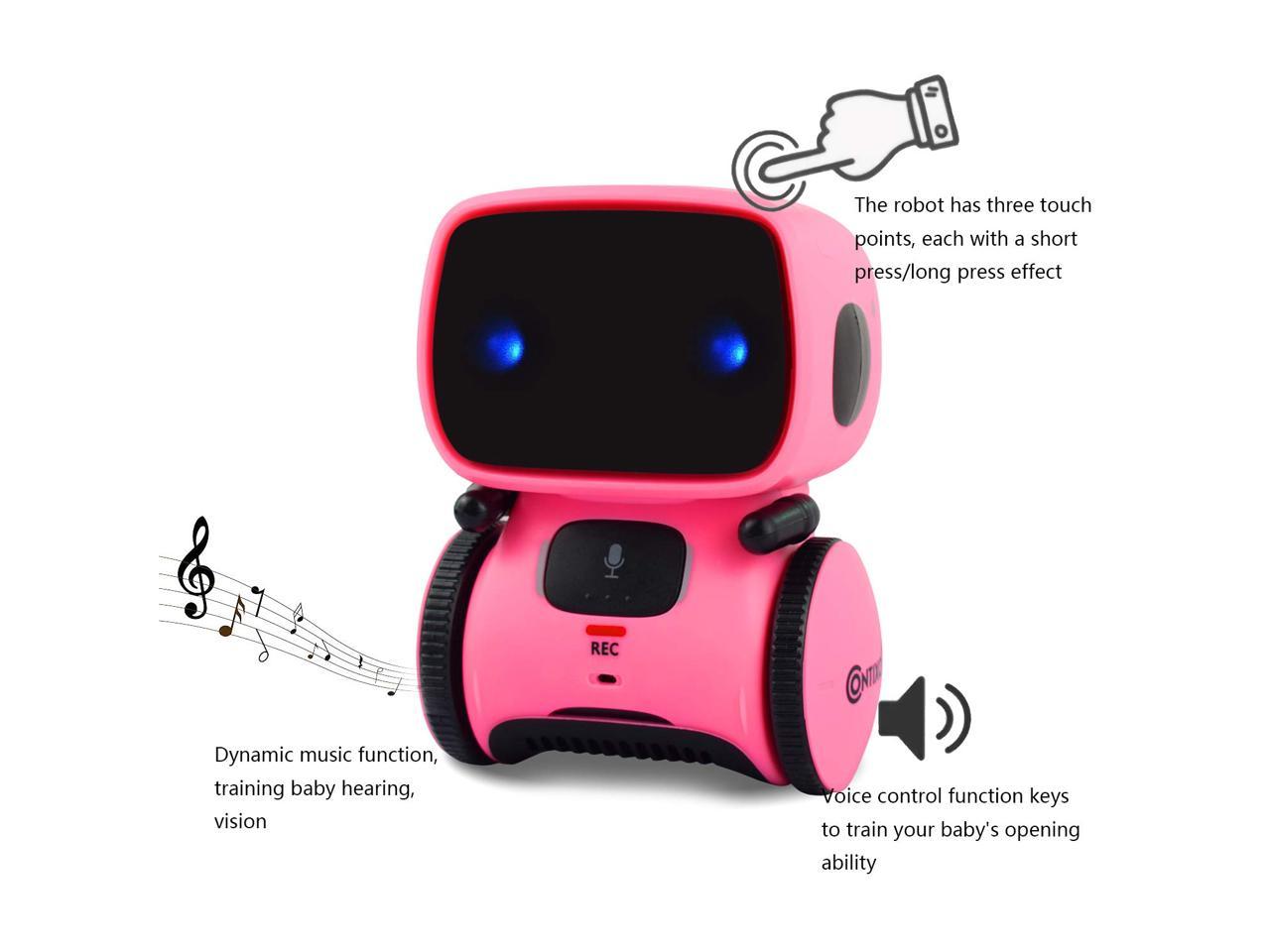 tirsdag Sandet Gamle tider Contixo R1 Kids Mini Talking Robot Voice Controlled, Sings & Dance, Funny  for Adults & Family, Interactive Children's Toy for Boys, Girls, Infants &  Toddlers (Pink) - Newegg.com
