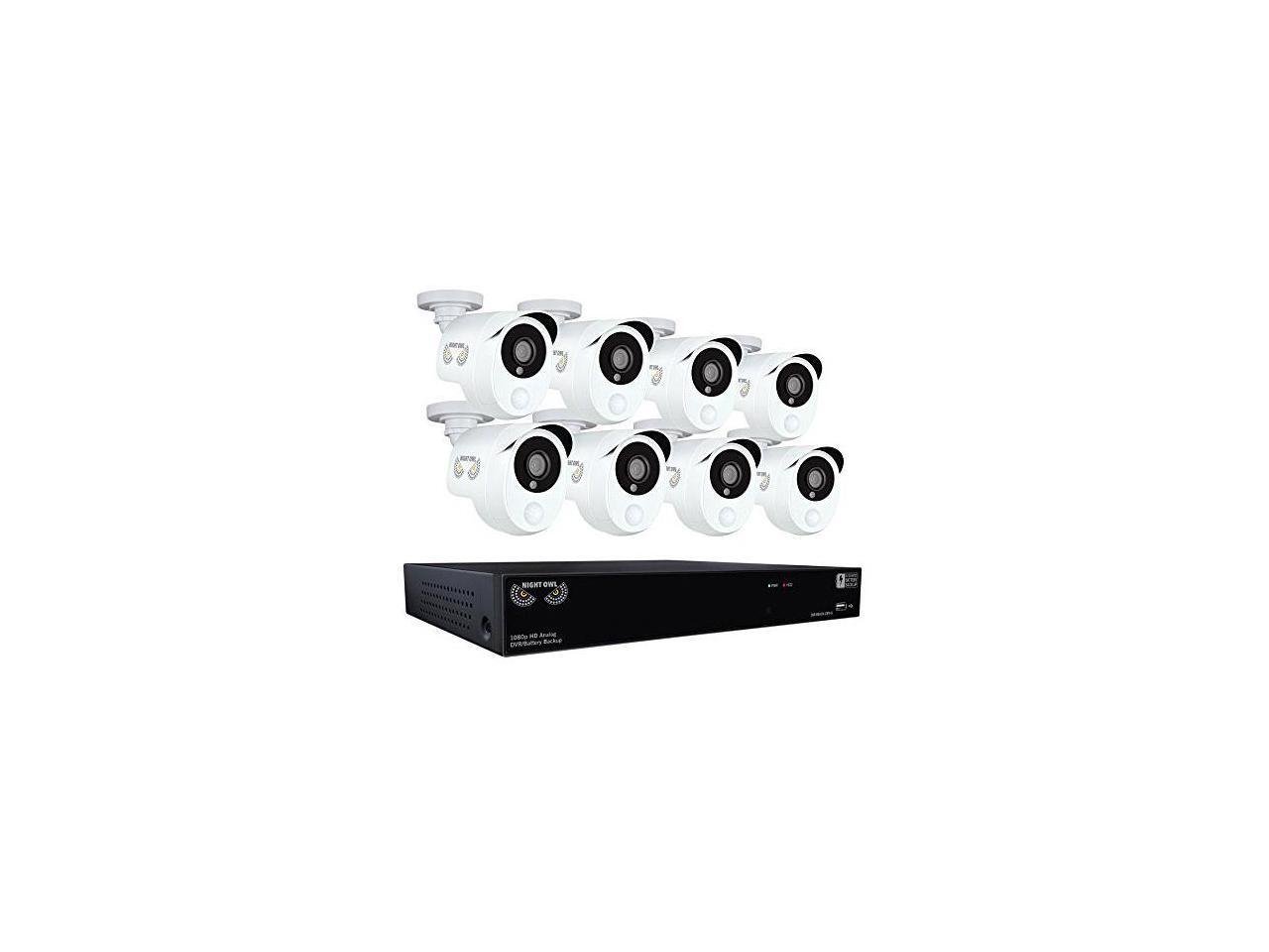 Night Owl Integrated Battery Backup 8 Channel 1080p HD Video Security