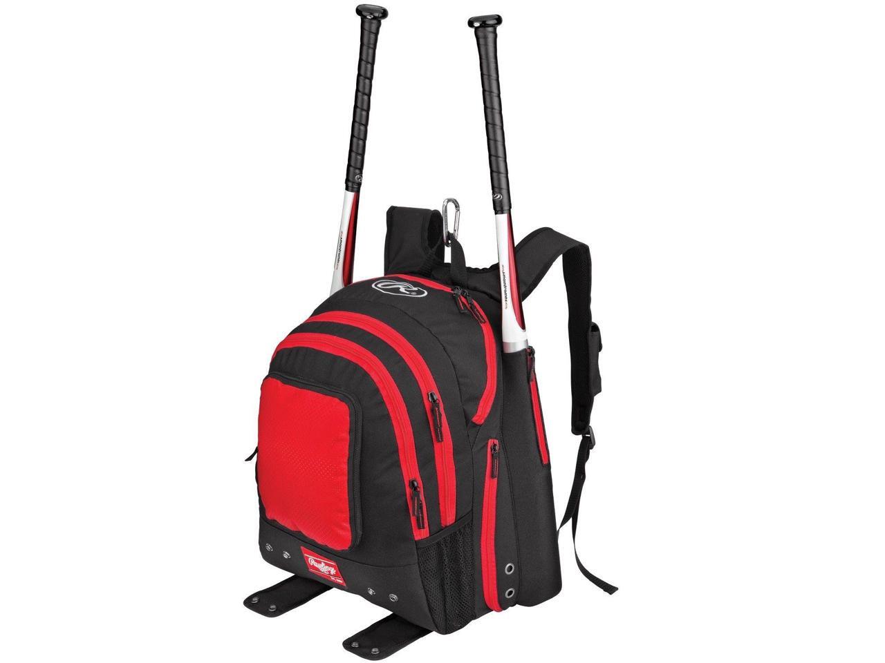 Rawlings Baseball Player Backpack Bat Bag Scarlet