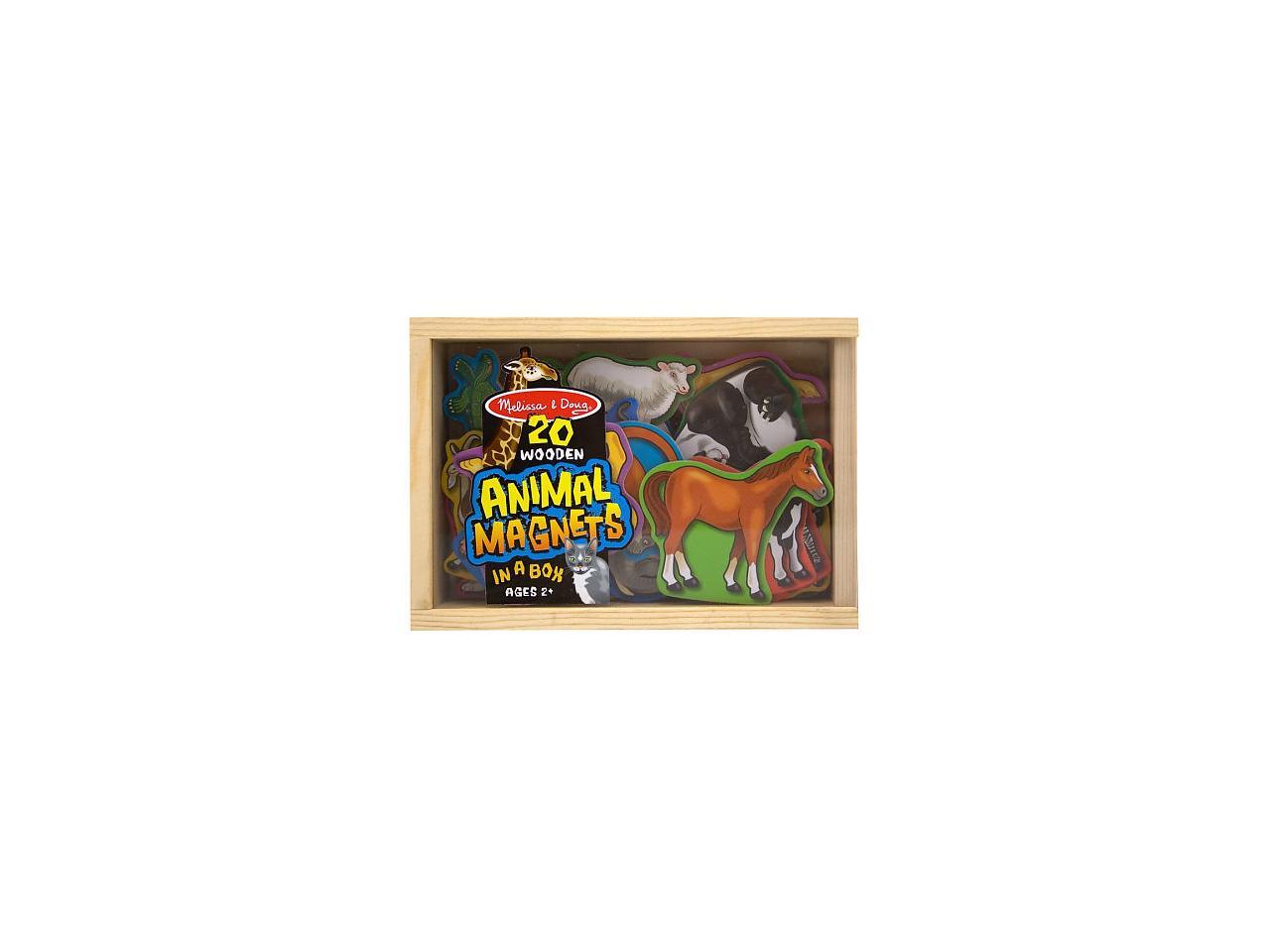 melissa & doug 20 animal magnets in a box