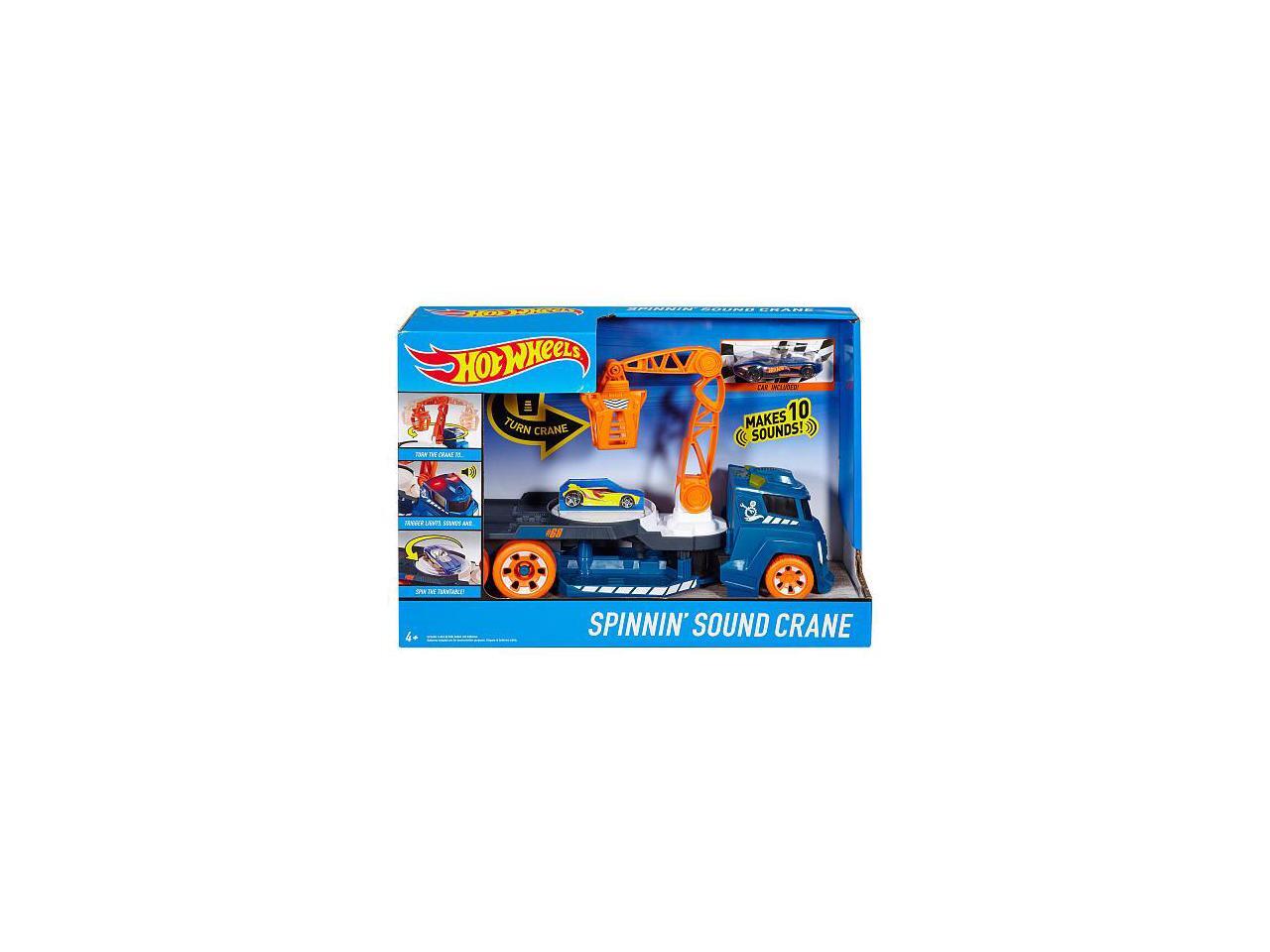 hot wheels spinnin sound crane