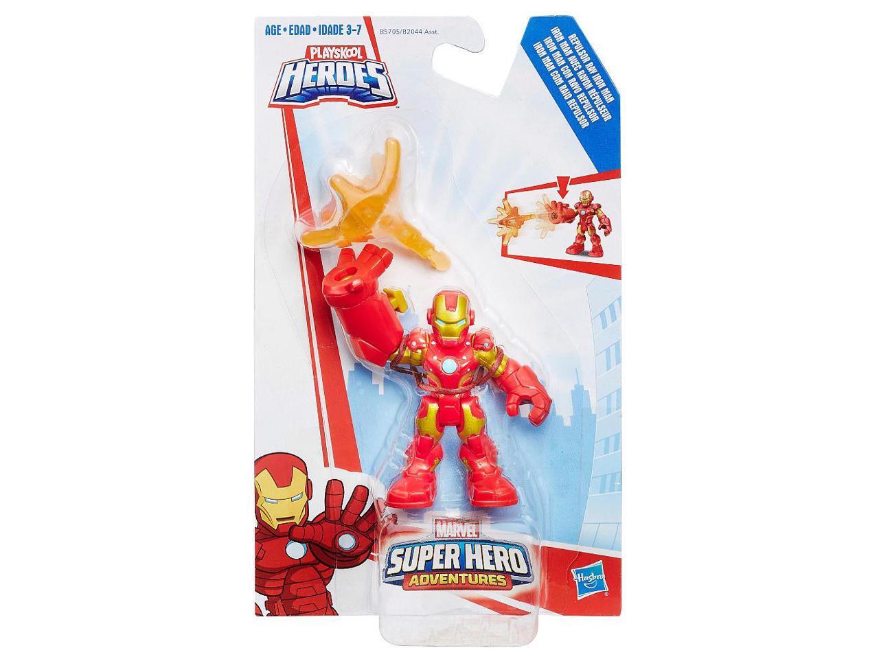 Playskool Heroes Marvel Super Hero Adventures Repulsor Ray Iron Man Newegg Com