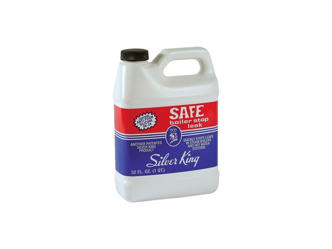 Silver King, SBSL, 1 Quart, SAFE LIQUID BOILER STOP LEAK With AntiFoam