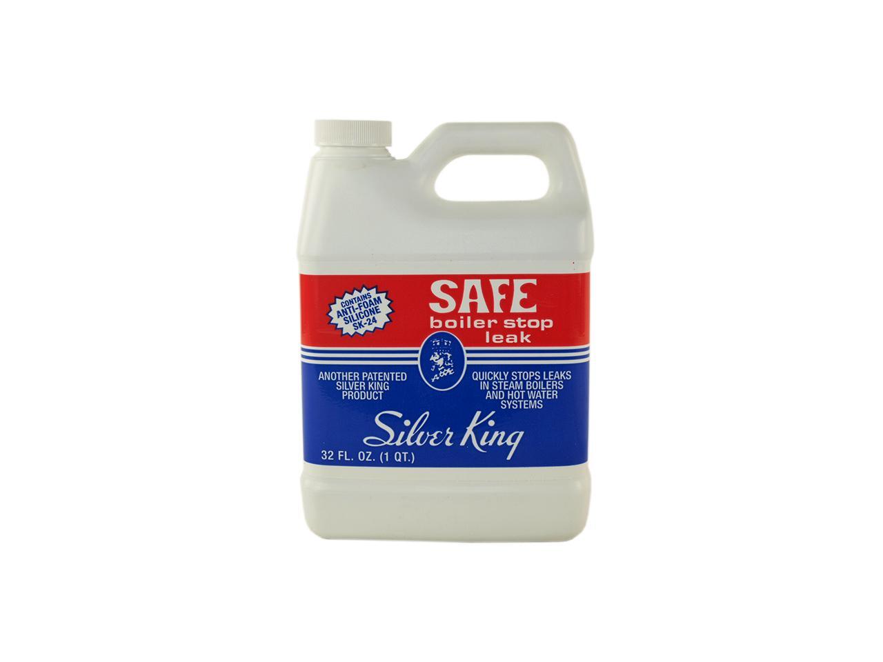 Silver King, SBSL, 1 Quart, SAFE LIQUID BOILER STOP LEAK With AntiFoam