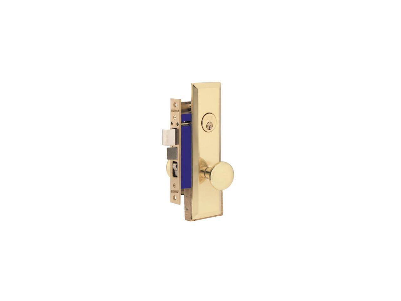 Marks Metro 114A/3X Brass Right Hand Mortise Entry, Thru Bolted