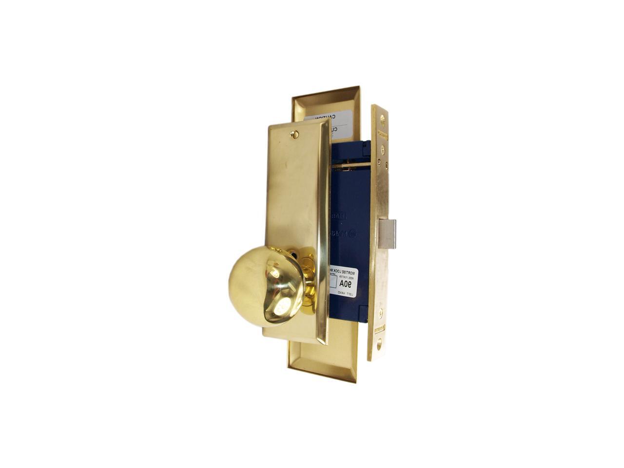 Marks New Yorker 9NY10DW/3, Polished Brass Right Hand Mortise Lock Knob