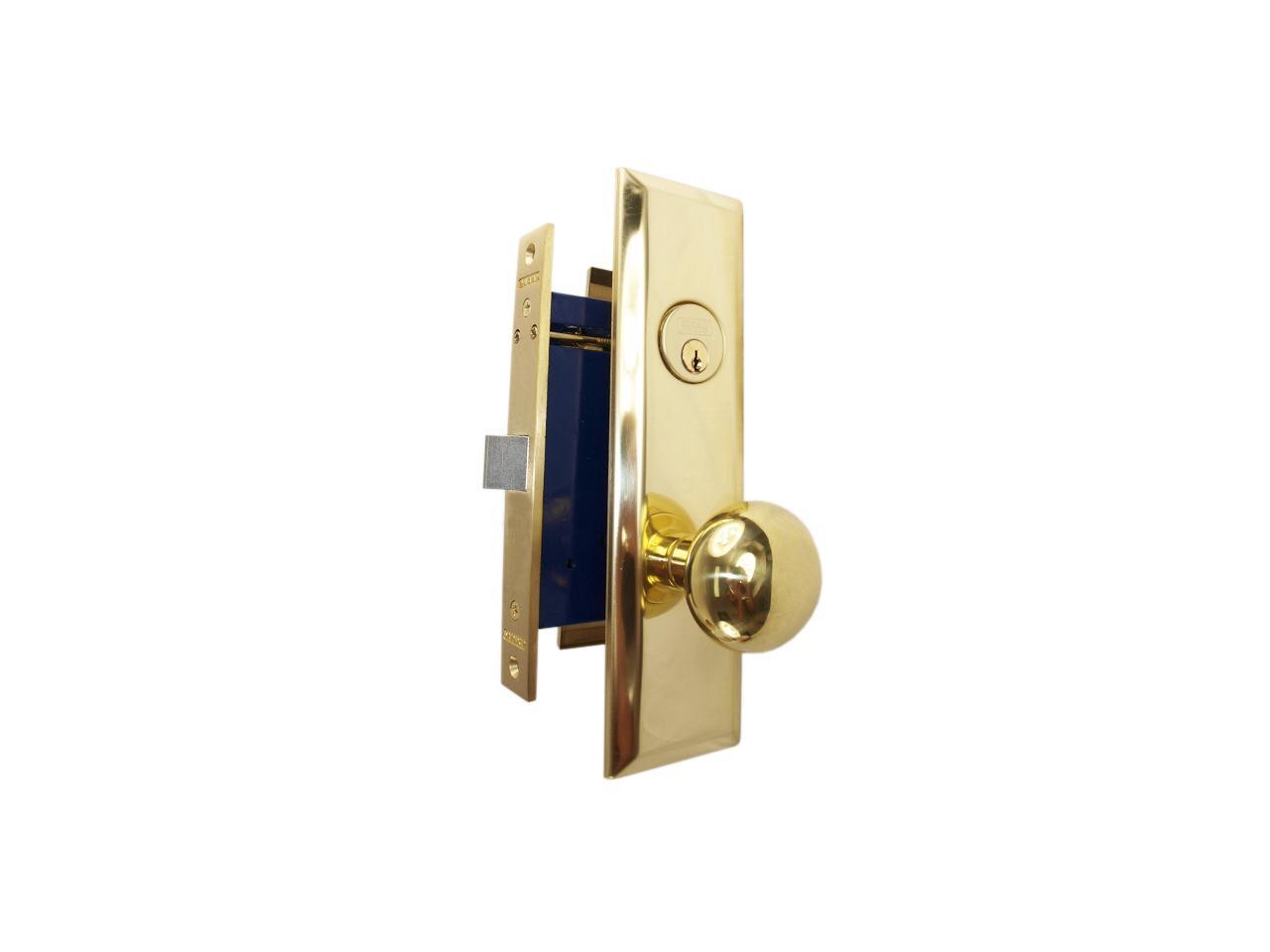 Marks New Yorker 9NY10DW/3, Polished Brass Right Hand Mortise Lock Knob