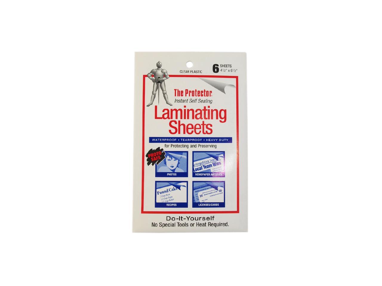 Label Plus 15034 "The Protector" Clear Plastic Laminating Sheet 41/2